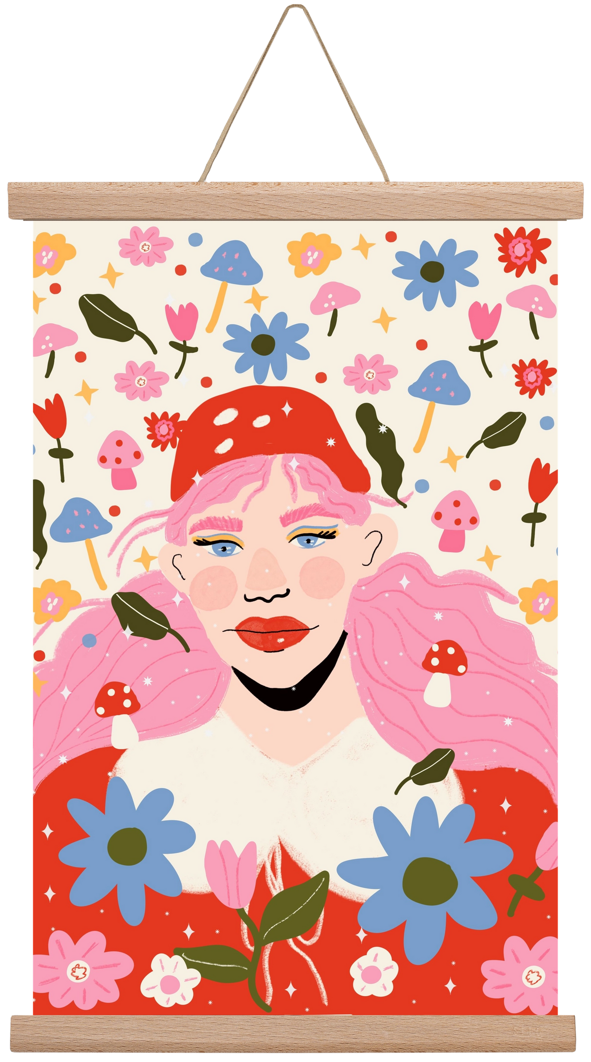 Blooming , 30x45 cm (30x45 cm), Tölgy akasztó