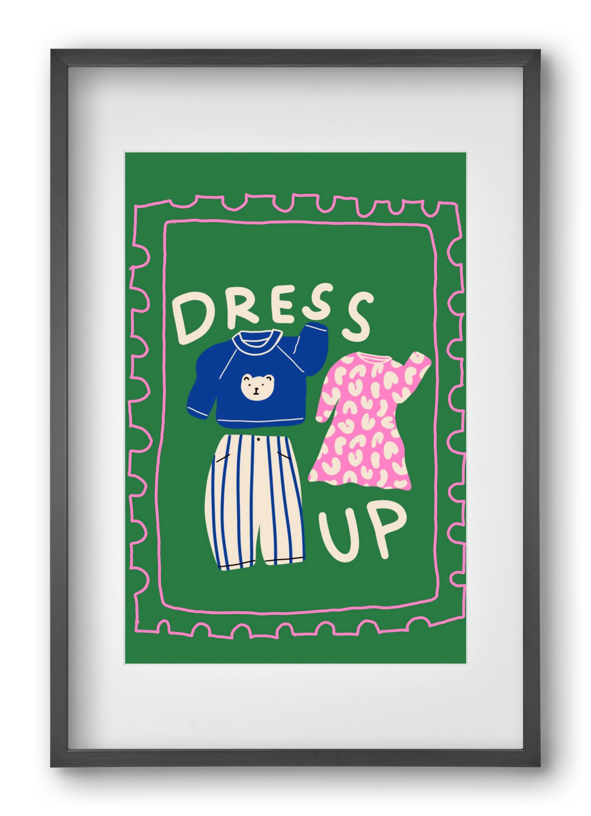 Dress Up, 40x60 cm (30x45 cm), Fekete keret, paszpartuval