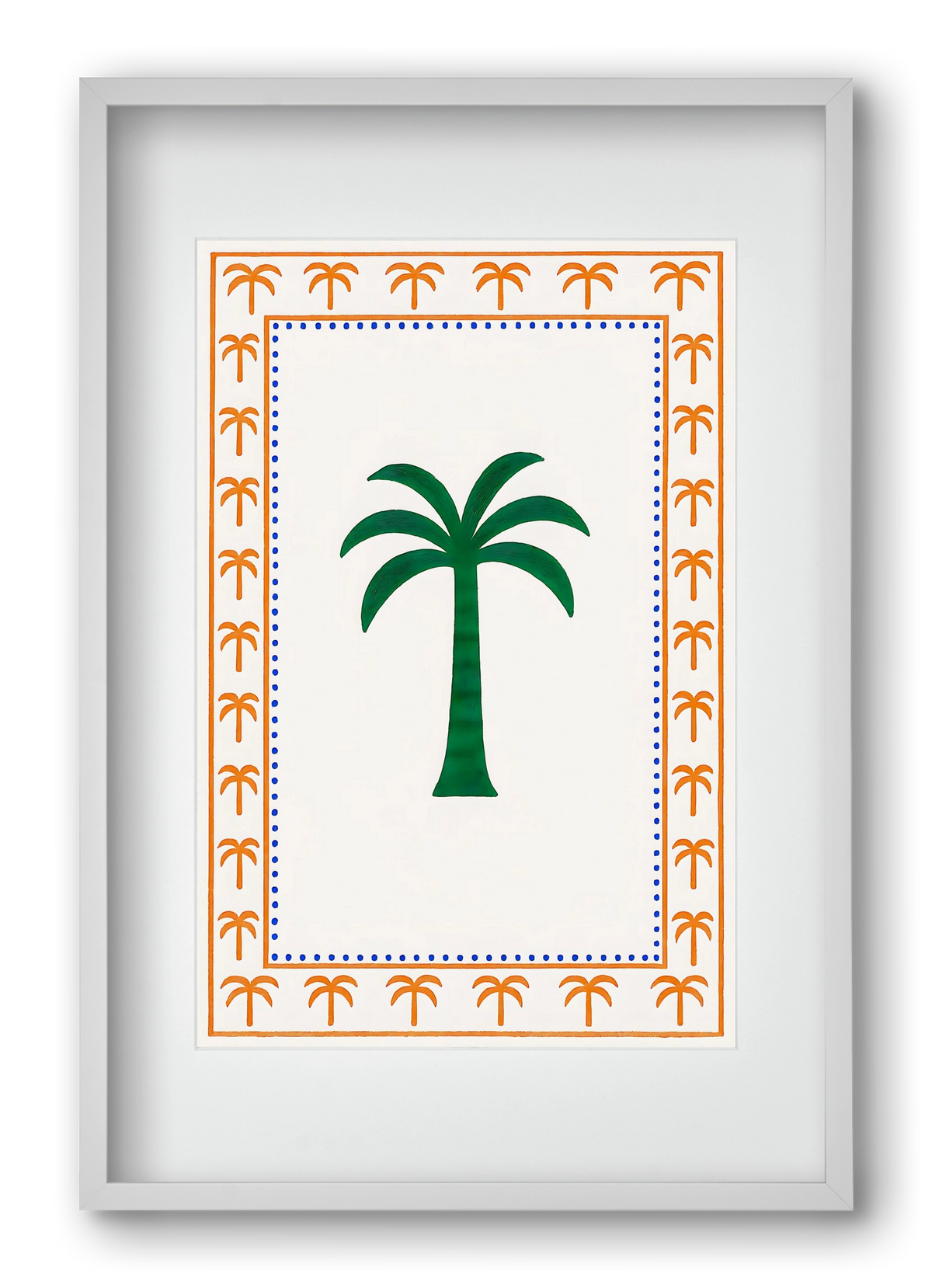 Palma collection 2 , 40x60 cm (30x45 cm), Fehér keret, paszpartuval
