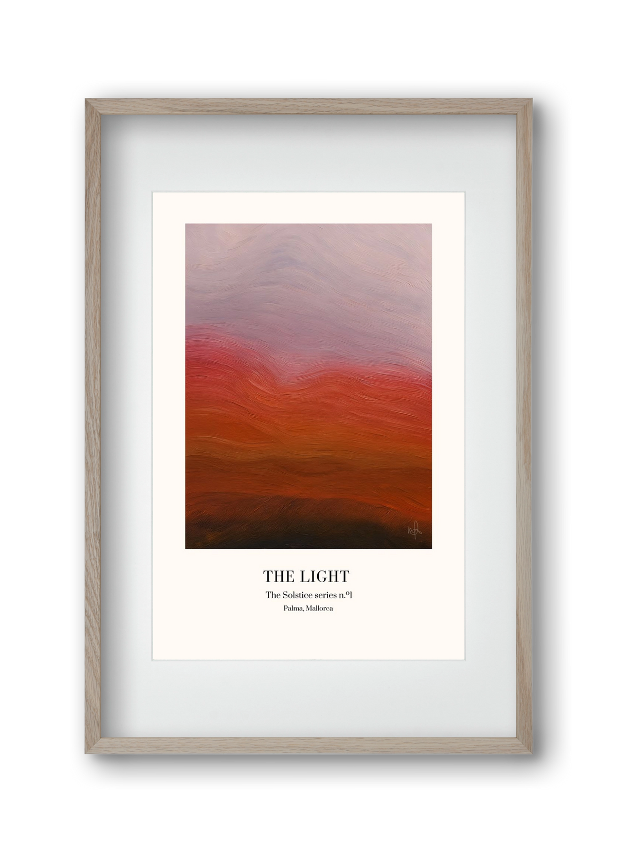 The Light, 30x45 cm (20x30 cm), Tölgy keret, paszpartuval