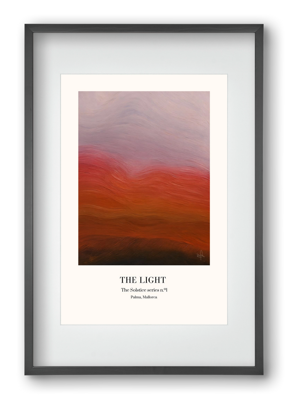 The Light, 40x60 cm (30x45 cm), Fekete keret, paszpartuval