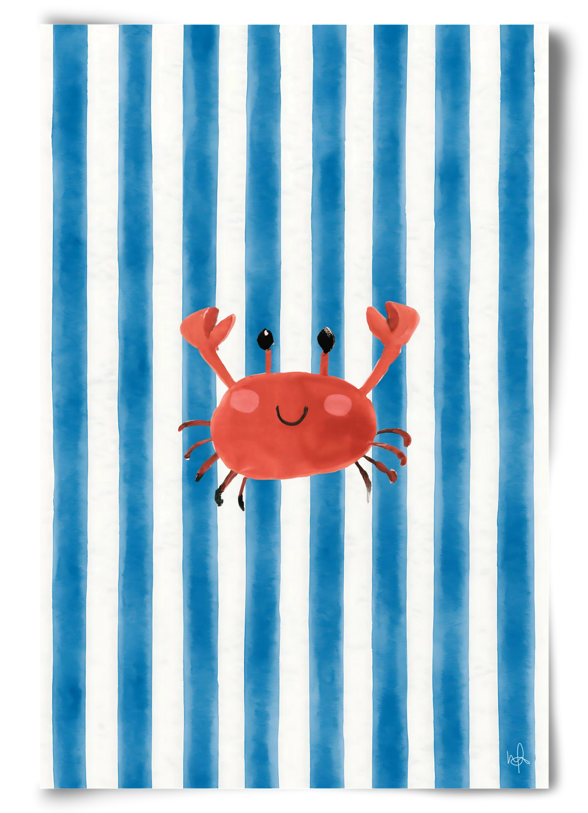 happy crab, 60x90 cm, Keret nélkül
