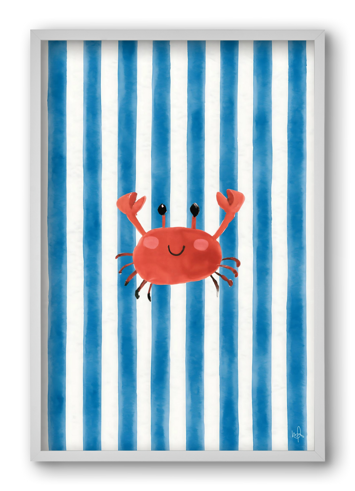 happy crab, 40x60 cm (40x60 cm), Fehér keret
