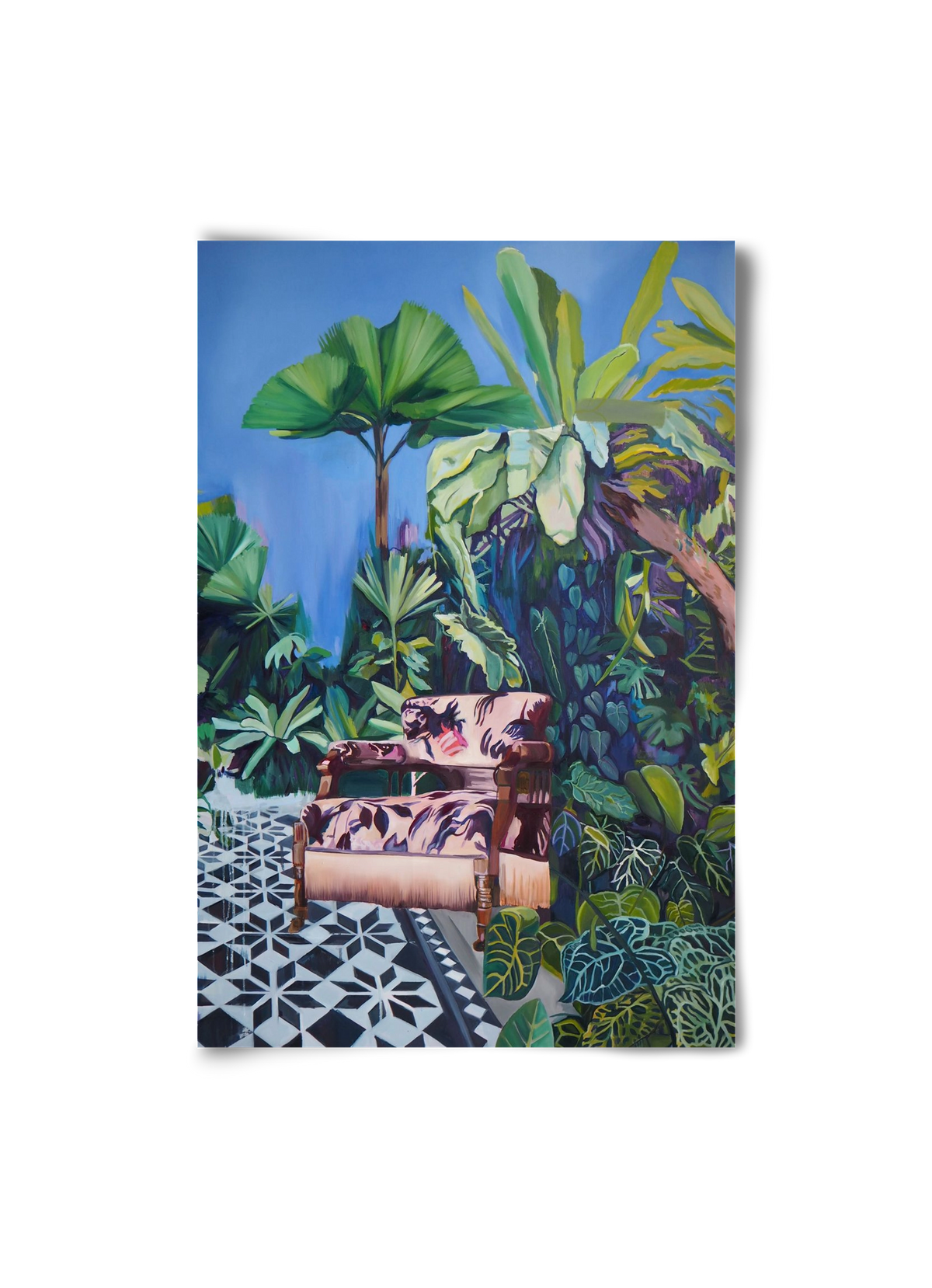 Hófehér jaguár II., 20x30 cm, Keret nélkül