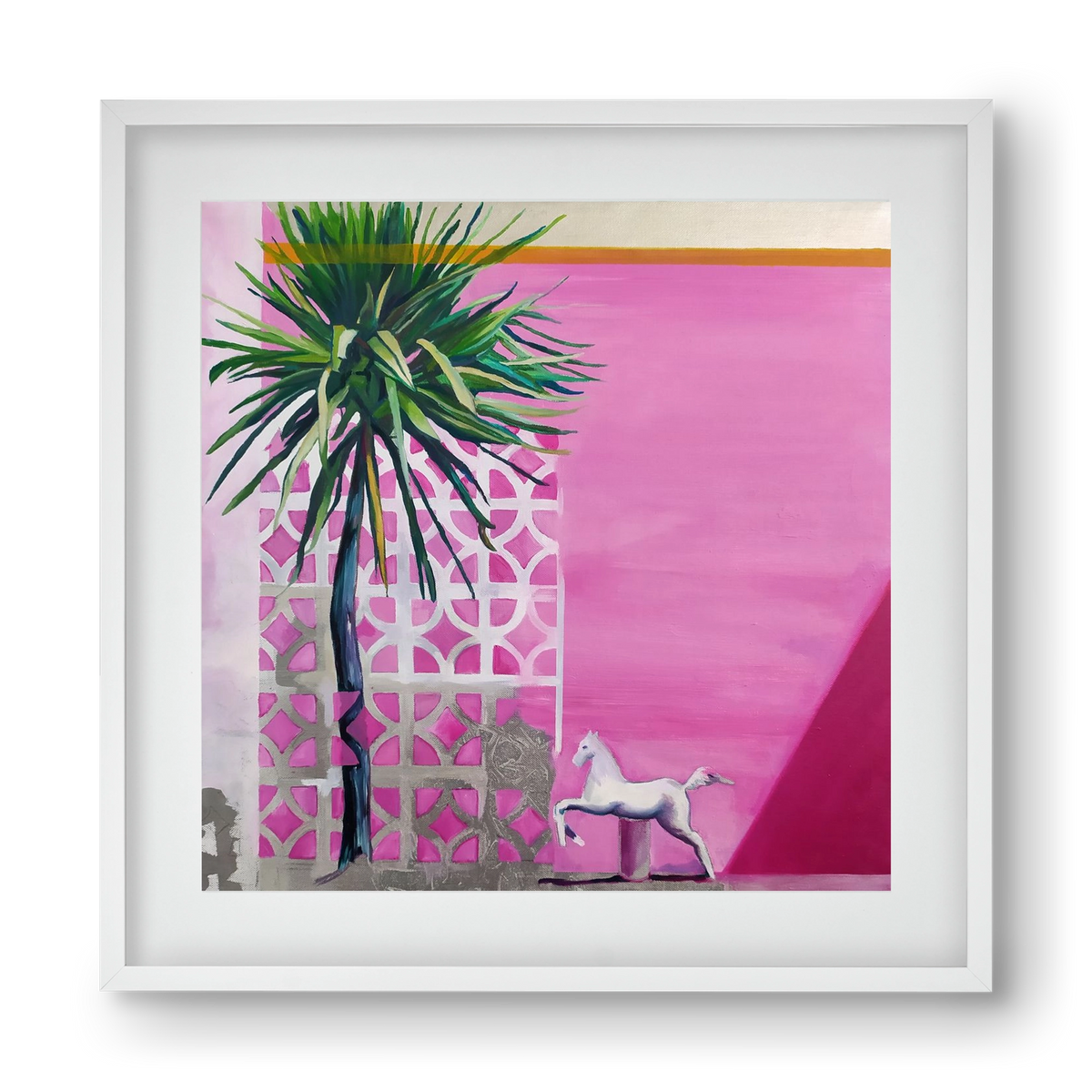 Breeze, 40x40 cm (30x30 cm), Fehér keret, paszpartuval