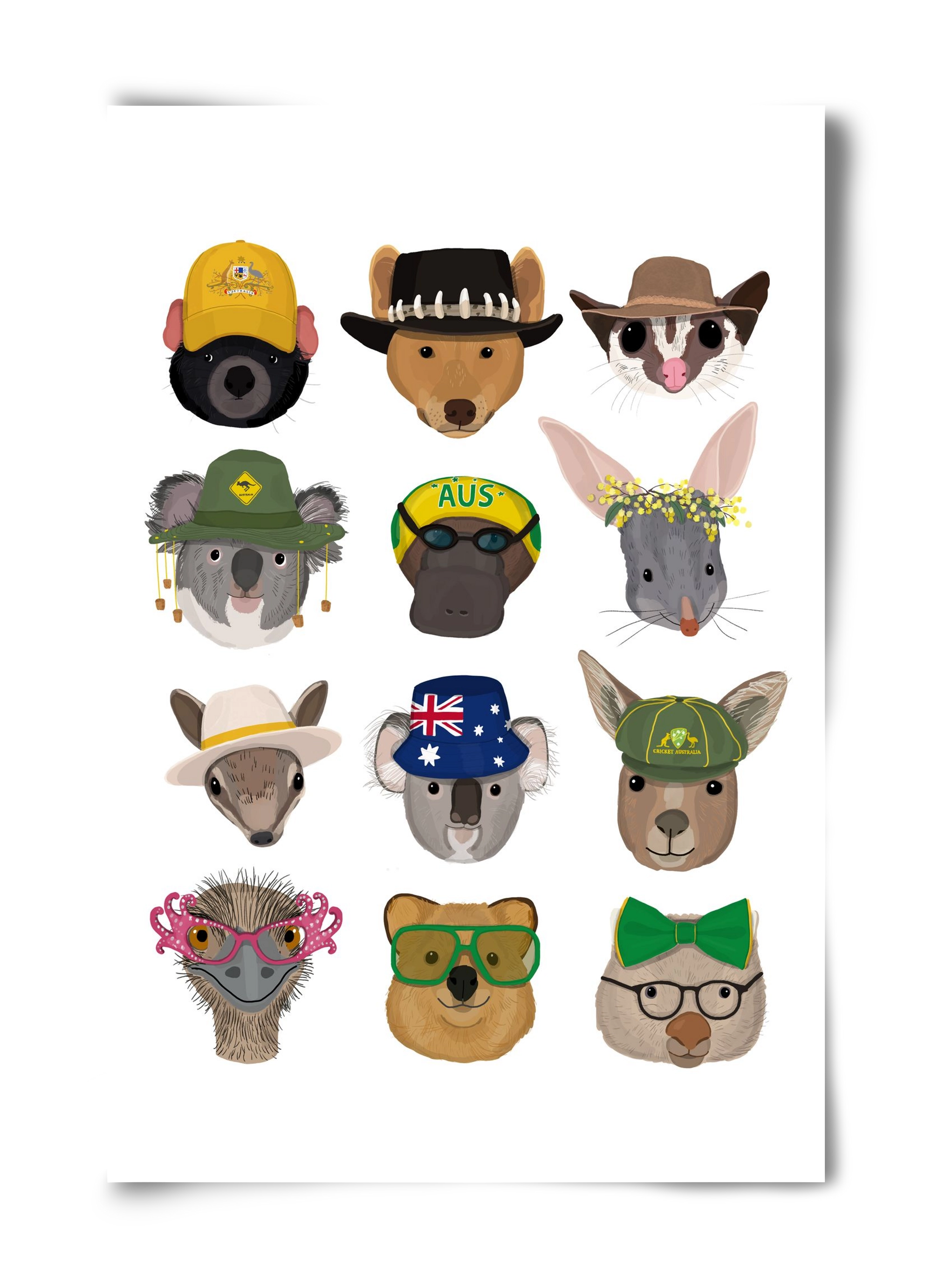 Animals of the planet Australia, 40x60 cm, Keret nélkül