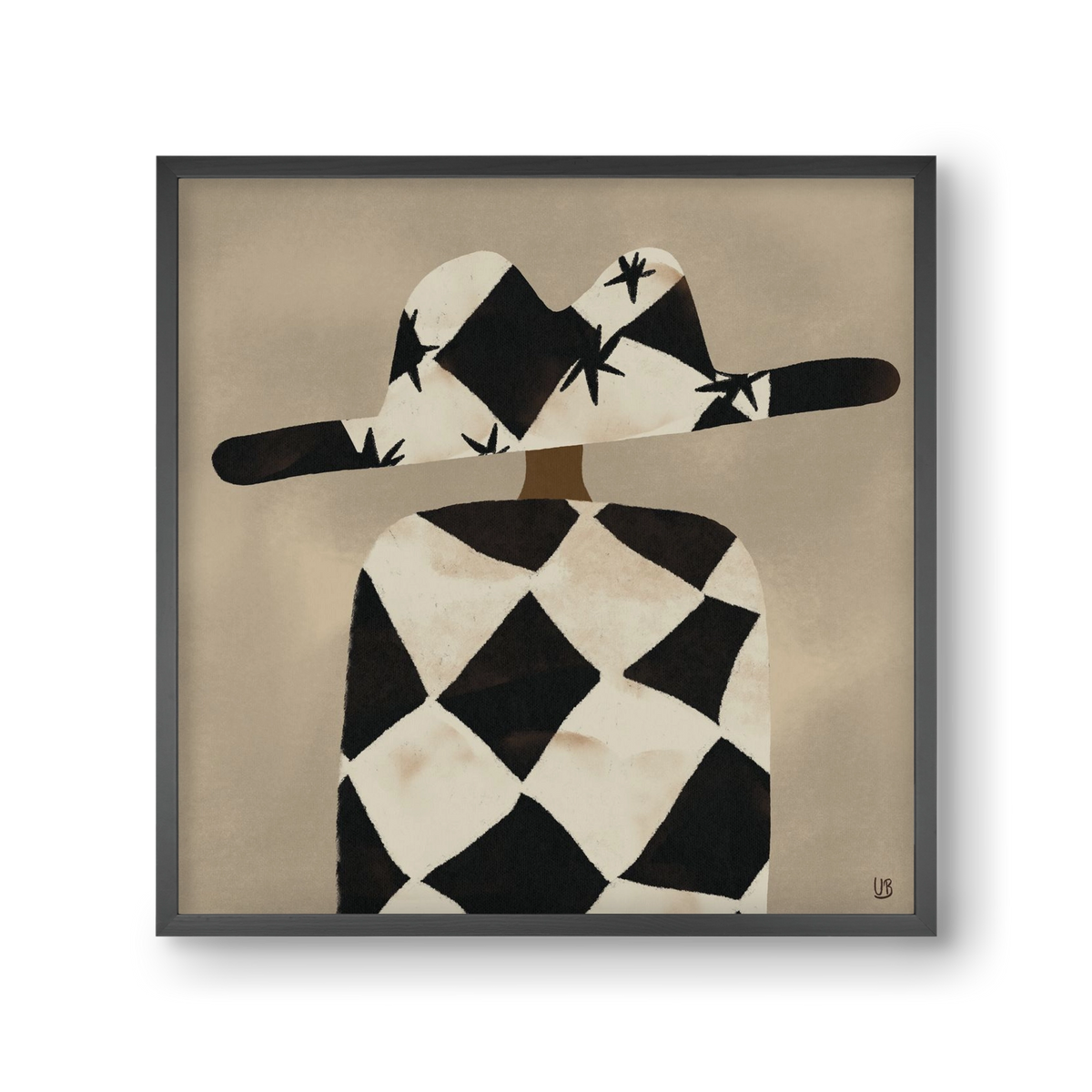 Au revoir, 30x30 cm (30x30 cm), Fekete keret