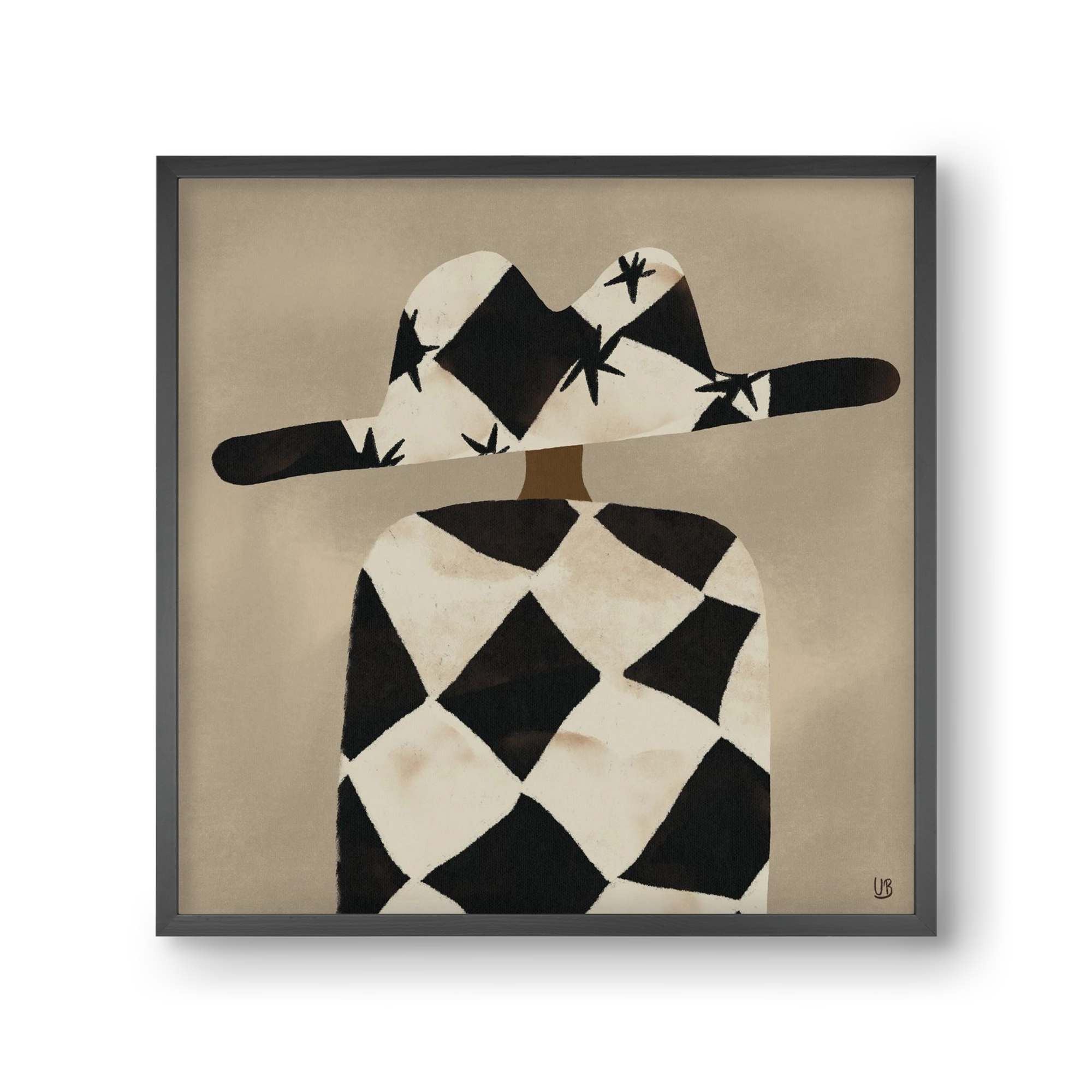 Au revoir, 30x30 cm (30x30 cm), Fekete keret