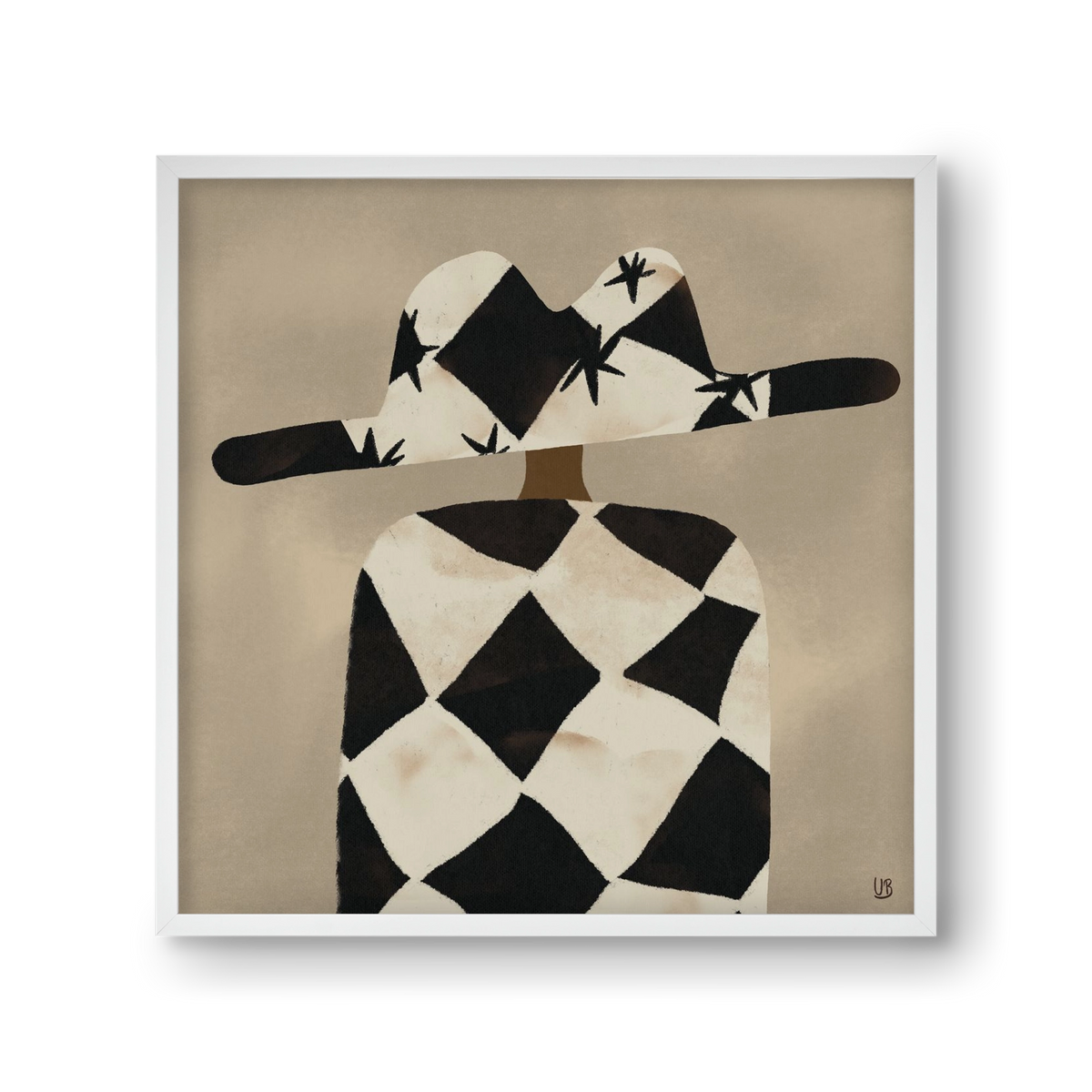 Au revoir, 30x30 cm (30x30 cm), Fehér keret