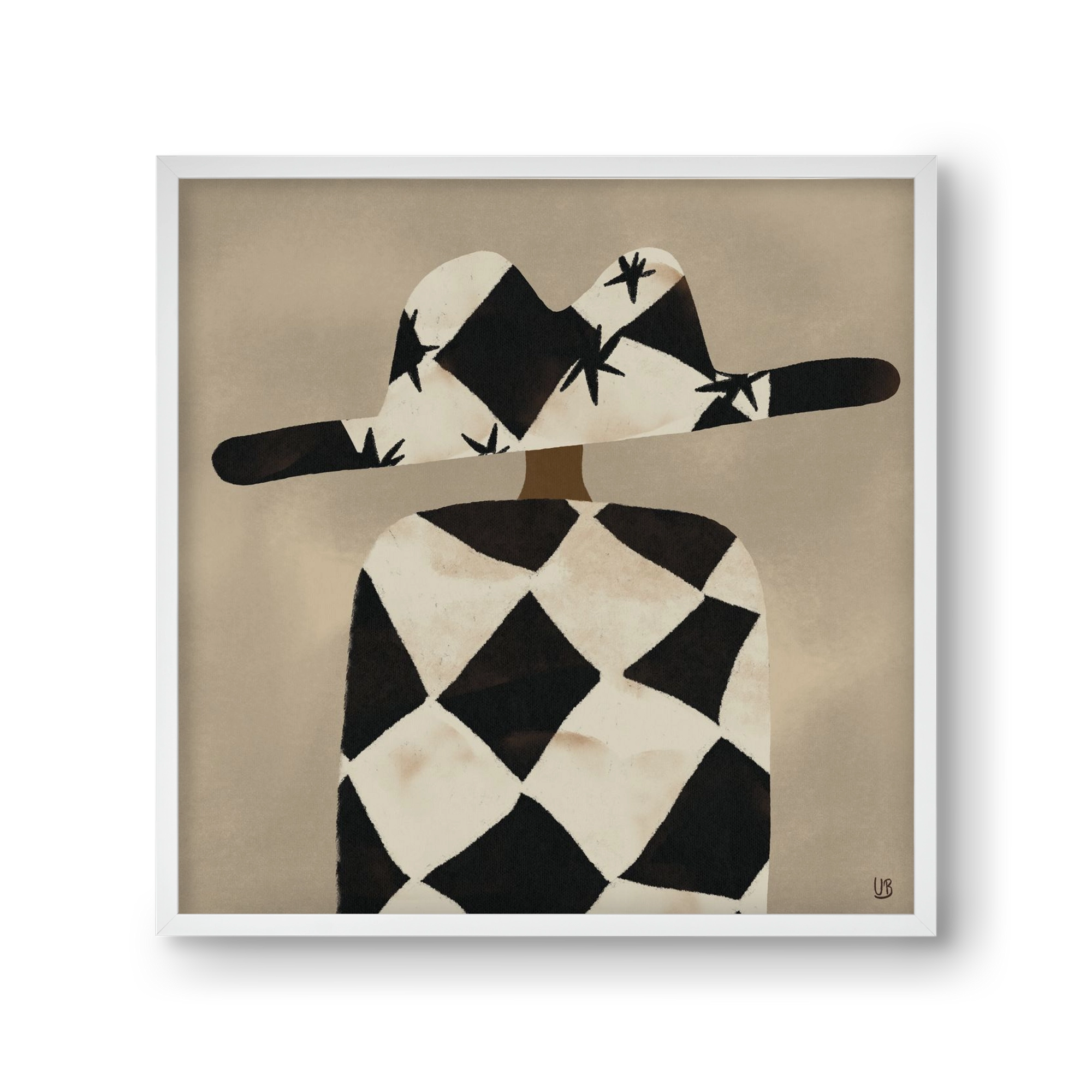 Au revoir, 30x30 cm (30x30 cm), Fehér keret
