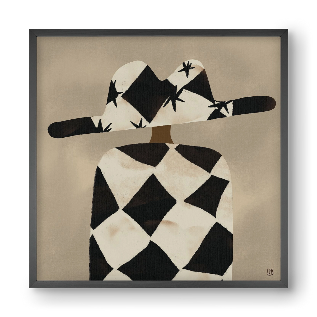 Au revoir, 40x40 cm (40x40 cm), Fekete keret