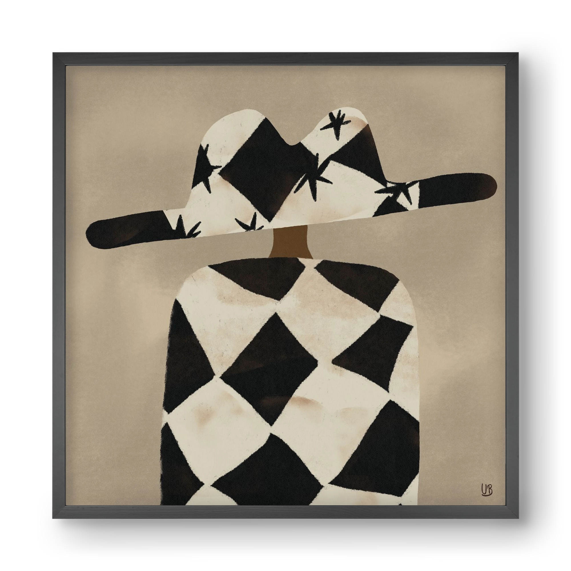 Au revoir, 40x40 cm (40x40 cm), Fekete keret
