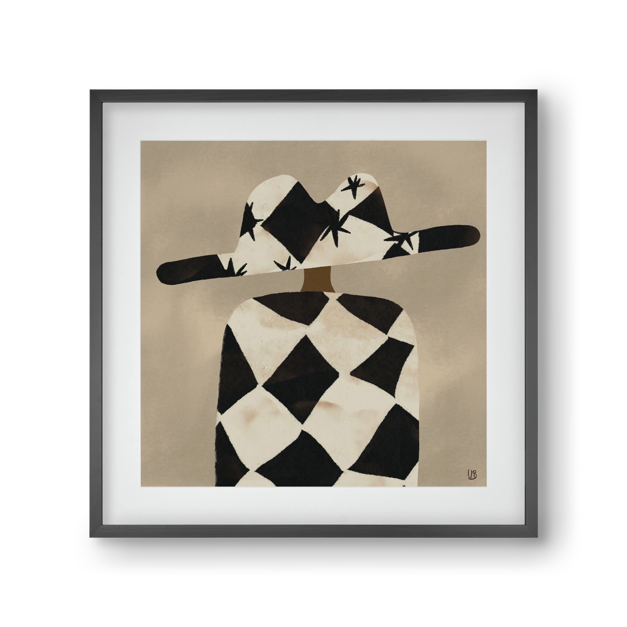 Au revoir, 30x30 cm (20x20 cm), Fekete keret, paszpartuval