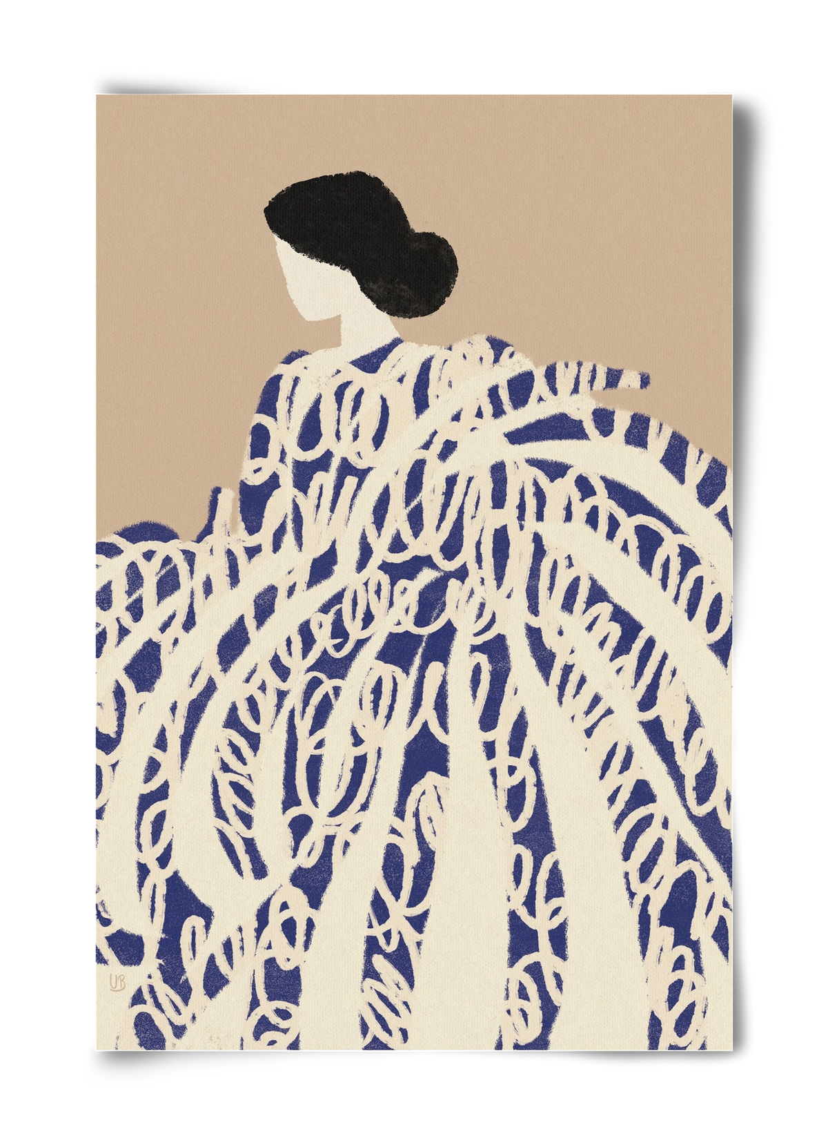 Twirly girl, 40x60 cm, Keret nélkül