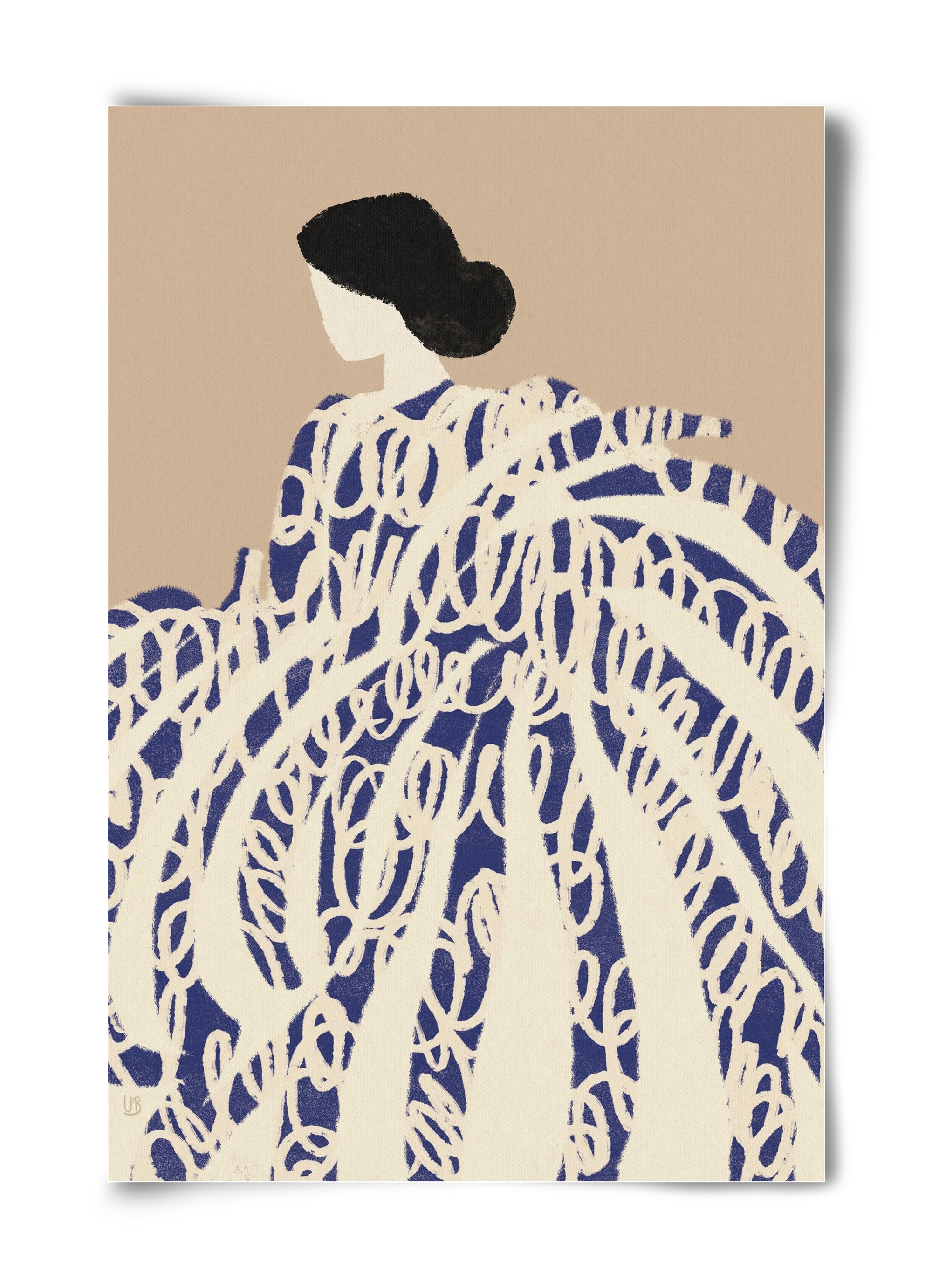 Twirly girl, 40x60 cm, Keret nélkül