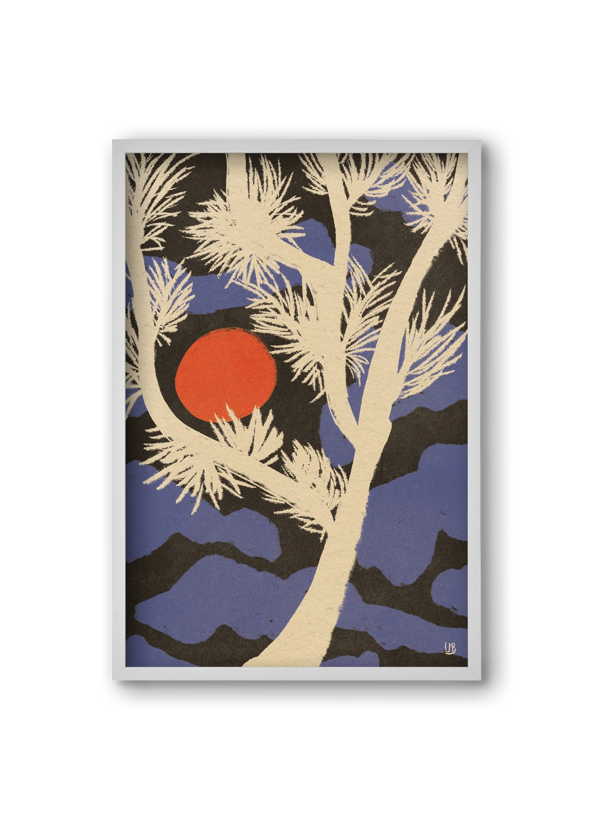 Japanese skies, 20x30 cm (20x30 cm), Fehér keret