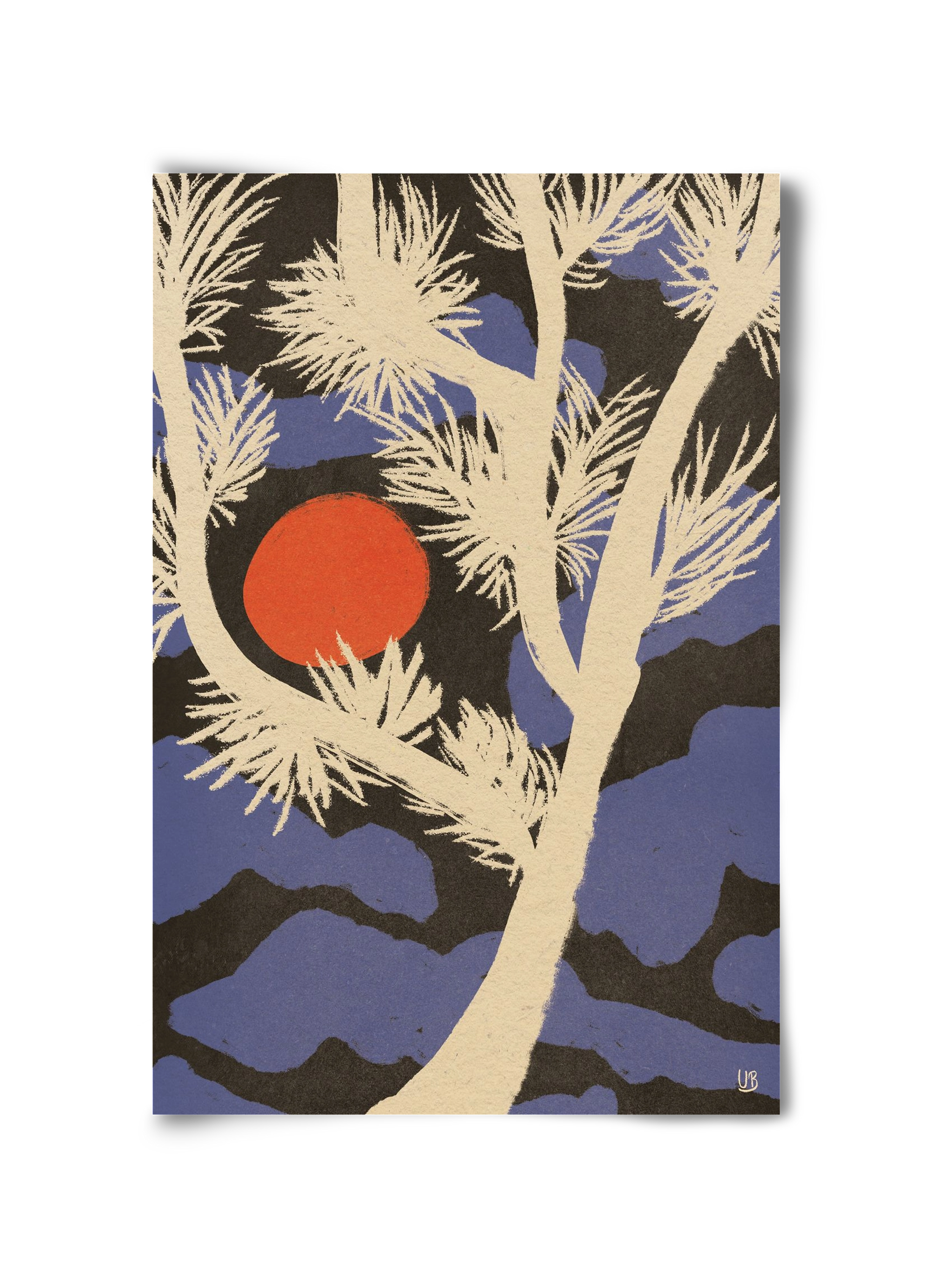Japanese skies, 30x45 cm, Keret nélkül
