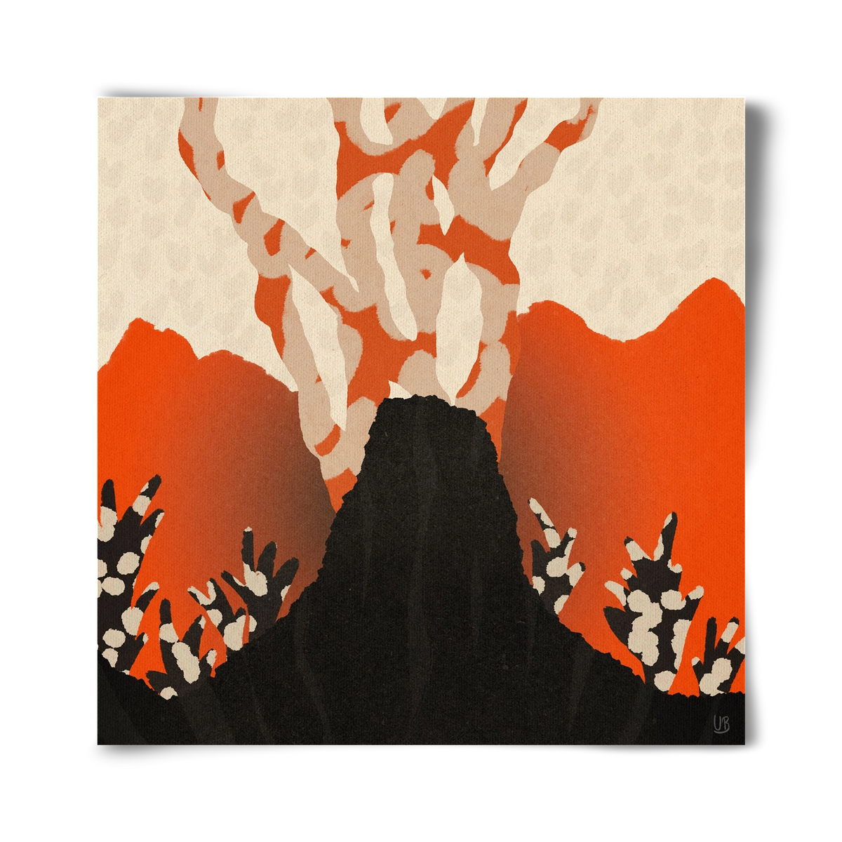 Volcanique, 40x40 cm, Keret nélkül