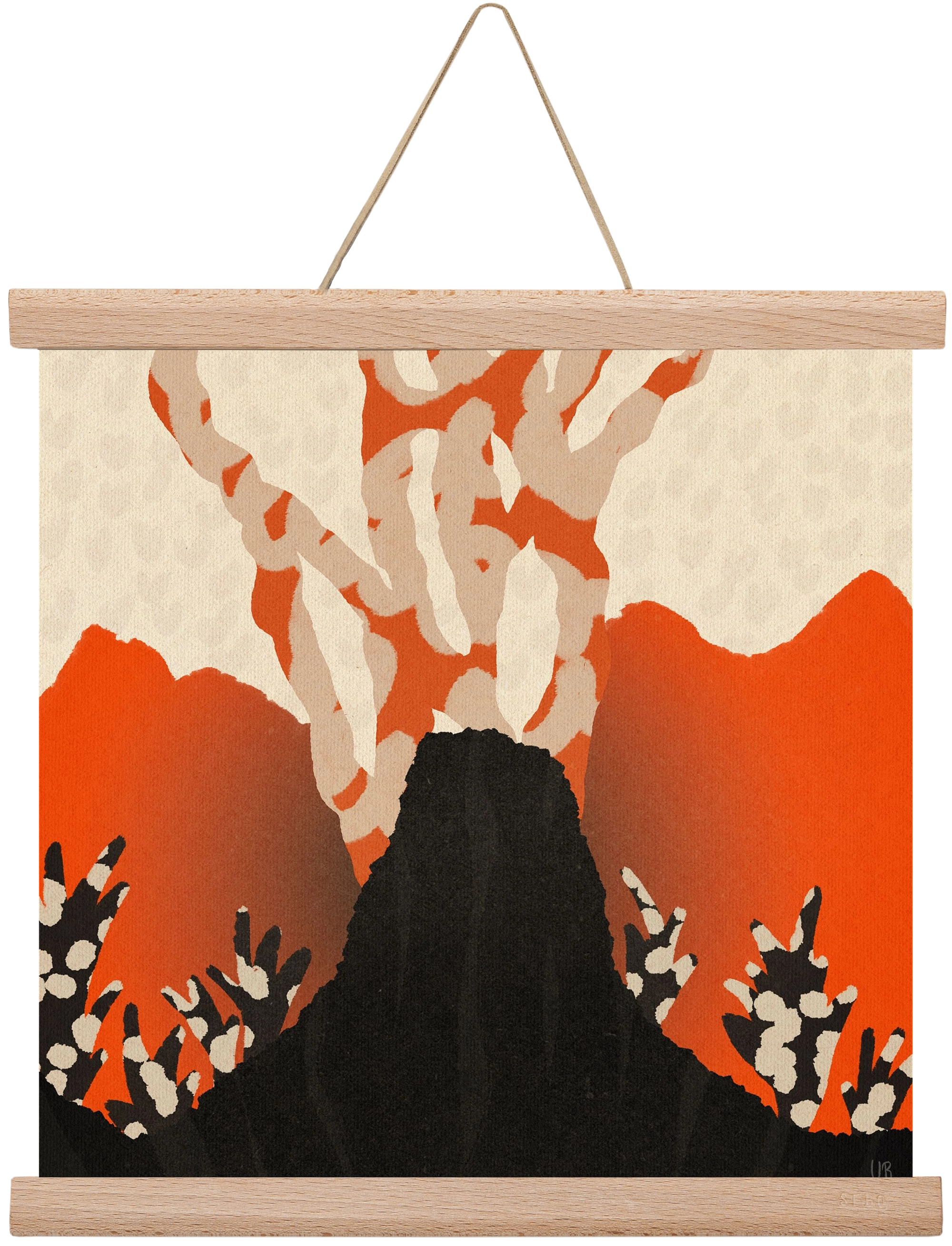Volcanique, 30x30 cm (30x30 cm), Tölgy akasztó