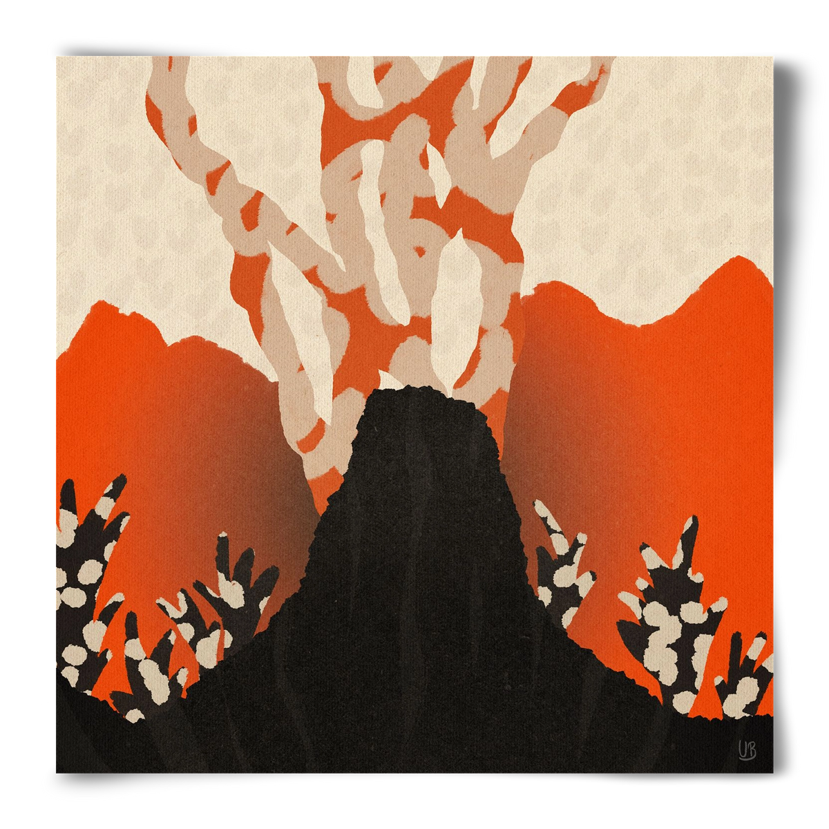 Volcanique, 50x50 cm, Keret nélkül