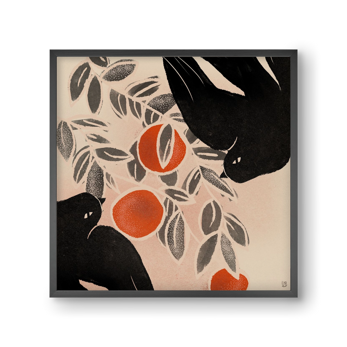 Fruits of autumn, 30x30 cm (30x30 cm), Fekete keret