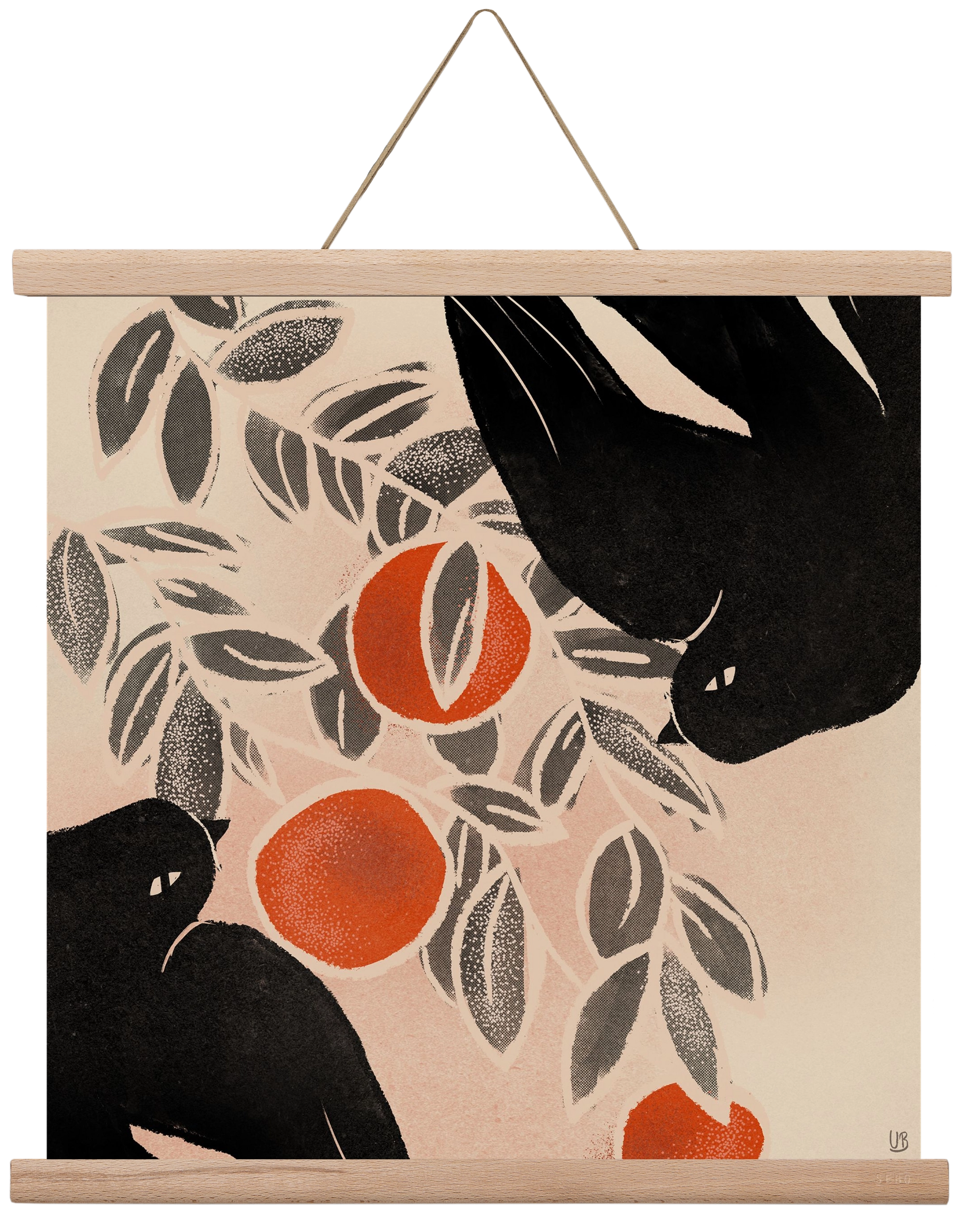 Fruits of autumn, 40x40 cm (40x40 cm), Tölgy akasztó