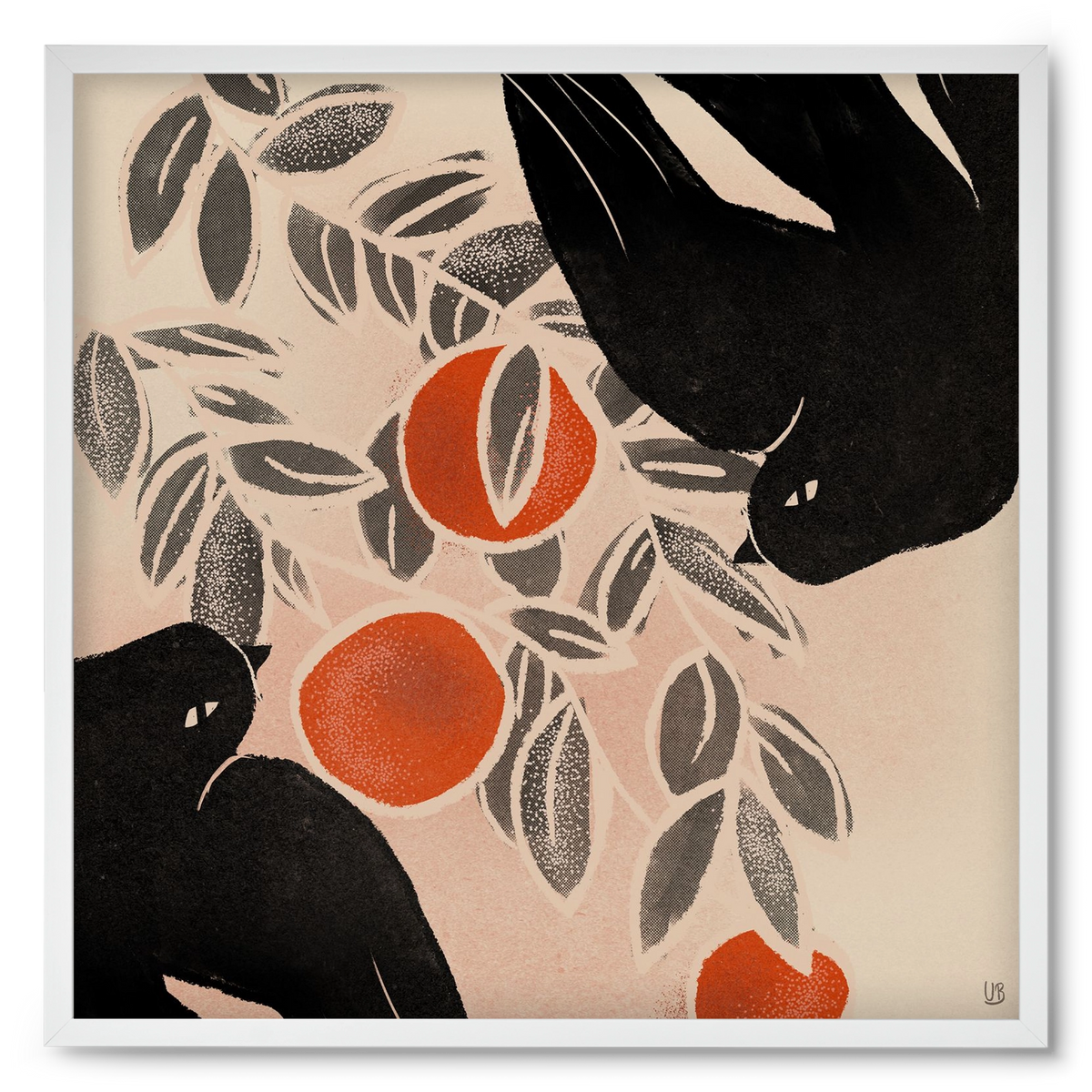 Fruits of autumn, 50x50 cm (50x50 cm), Fehér keret