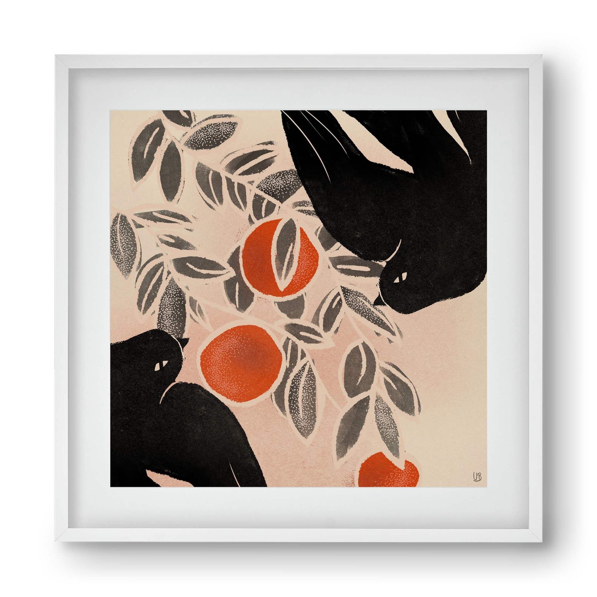 Fruits of autumn, 40x40 cm (30x30 cm), Fehér keret, paszpartuval