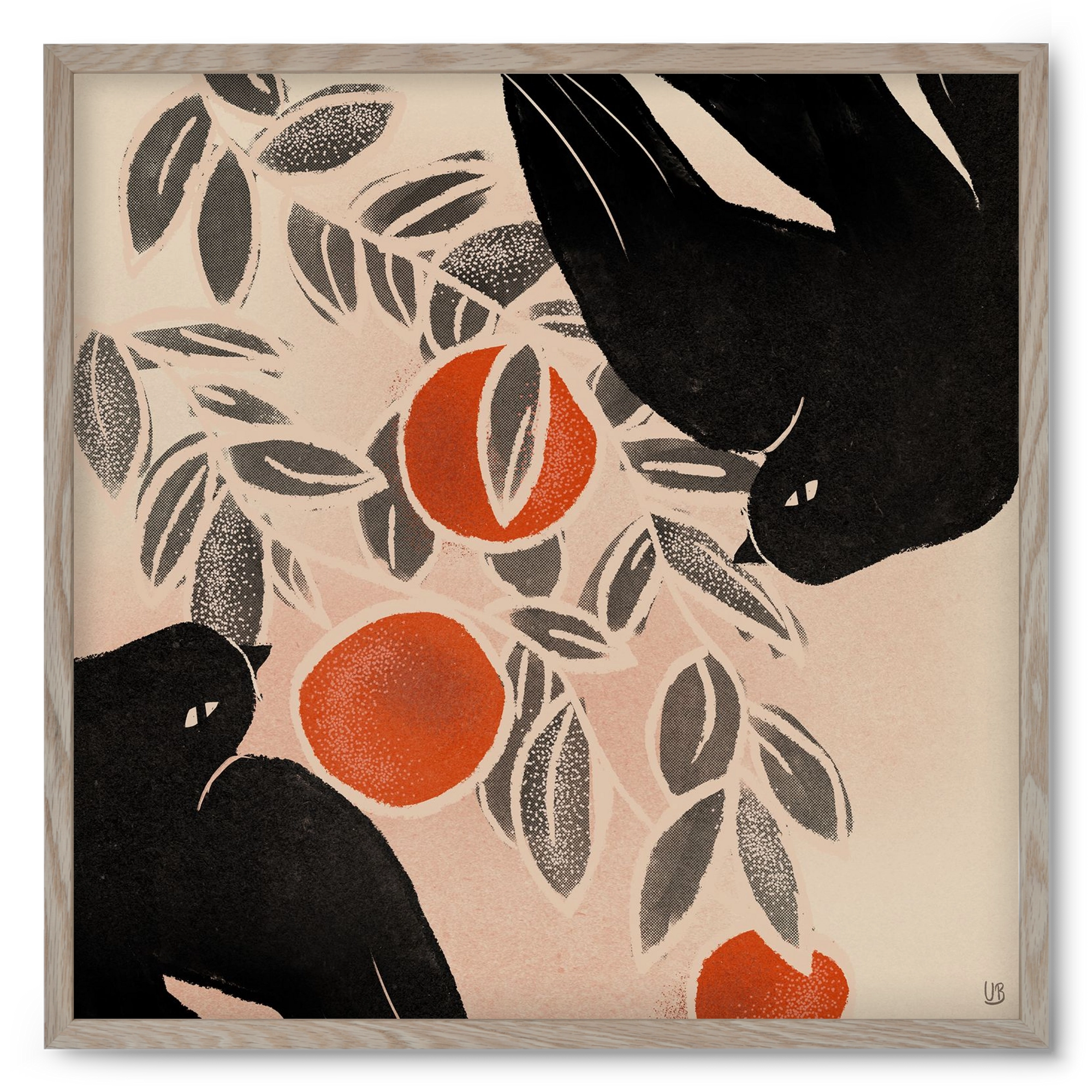 Fruits of autumn, 50x50 cm (50x50 cm), Tölgy keret