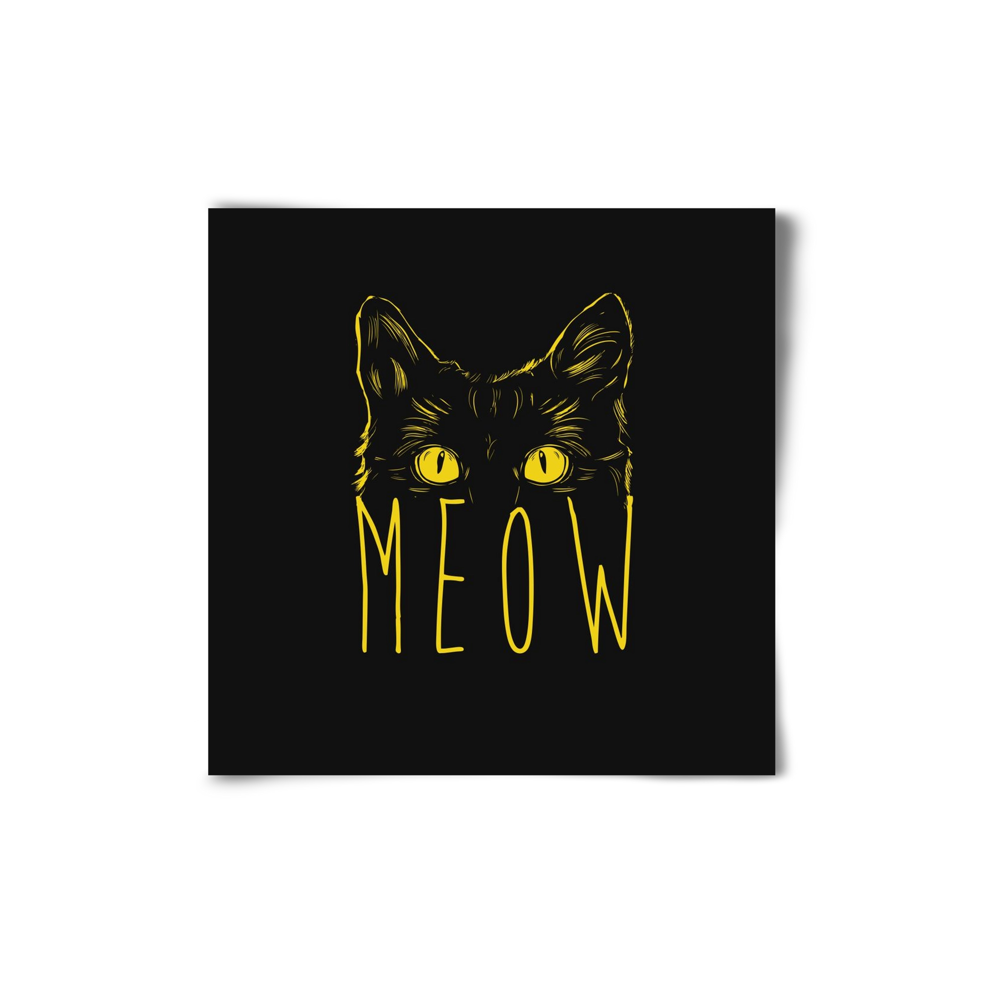 Meow, 20x20 cm, Keret nélkül