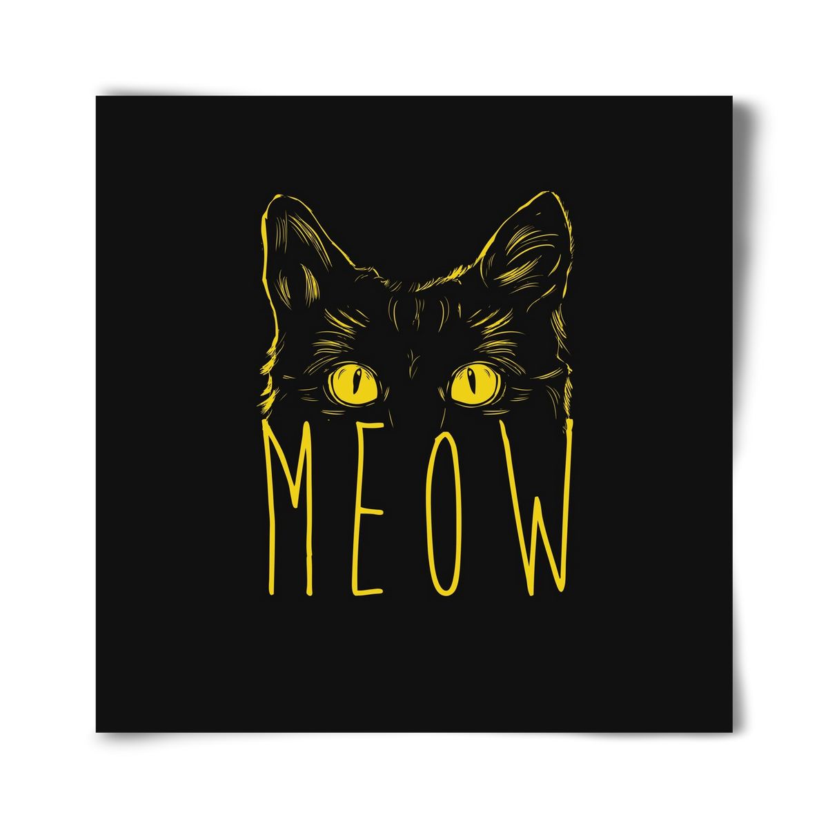 Meow, 40x40 cm, Keret nélkül