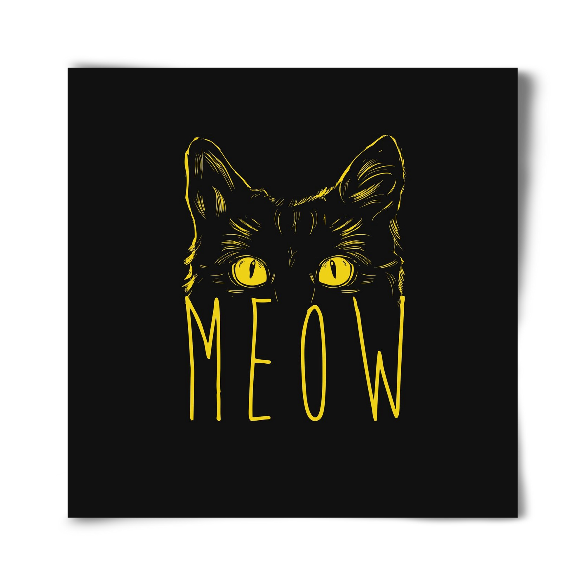 Meow, 40x40 cm, Keret nélkül