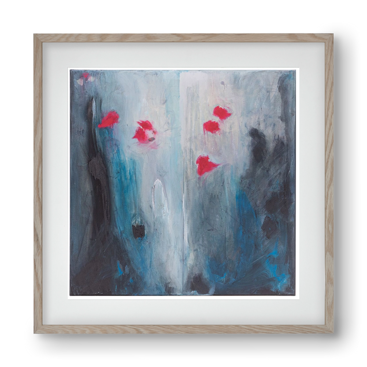 beengedett, 40x40 cm (30x30 cm), Tölgy keret, paszpartuval