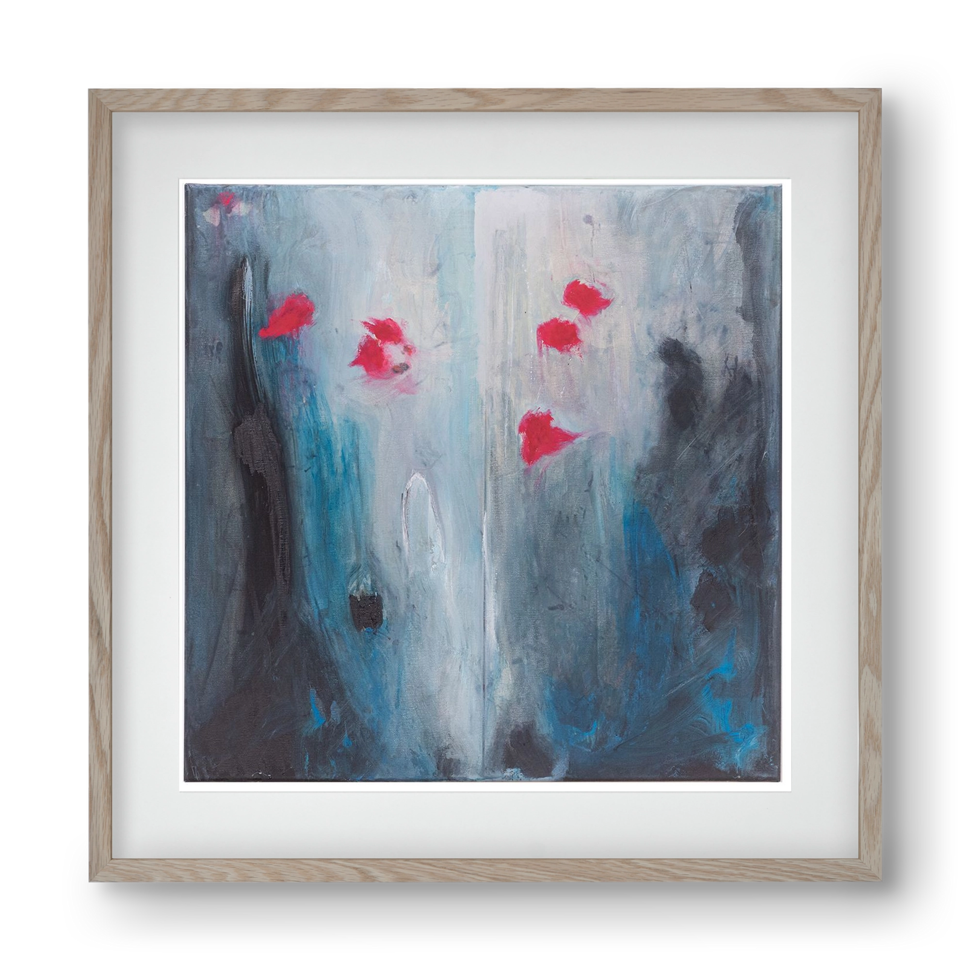 beengedett, 40x40 cm (30x30 cm), Tölgy keret, paszpartuval