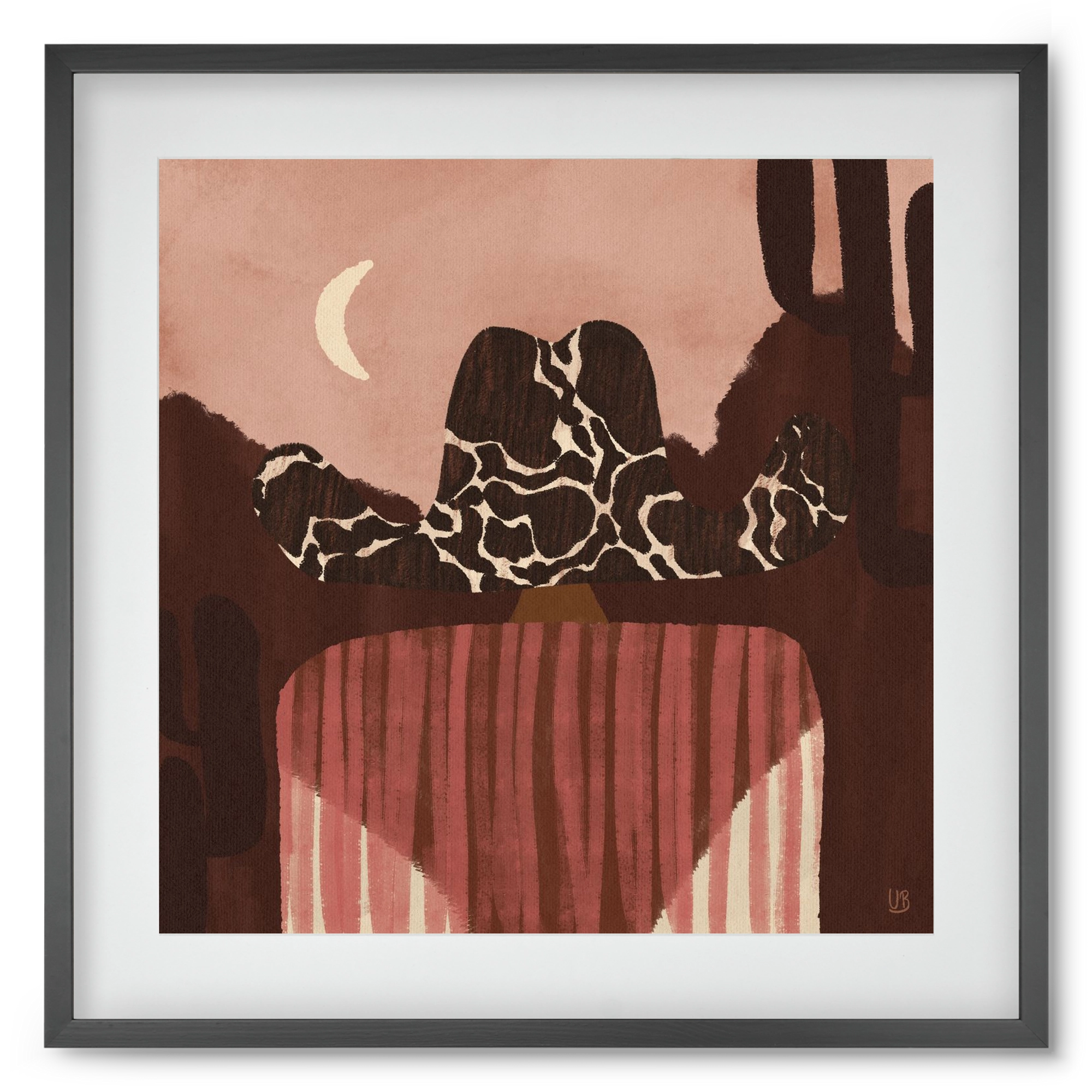 Dashing the Wild West, 50x50 cm (40x40 cm), Fekete keret, paszpartuval