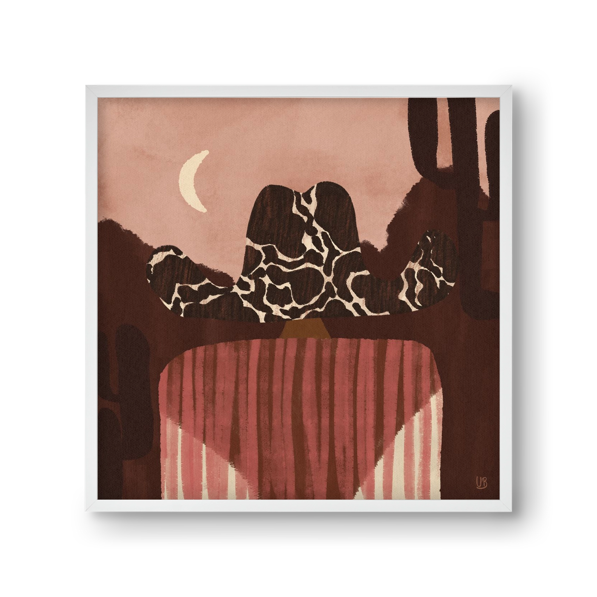 Dashing the Wild West, 30x30 cm (30x30 cm), Fehér keret