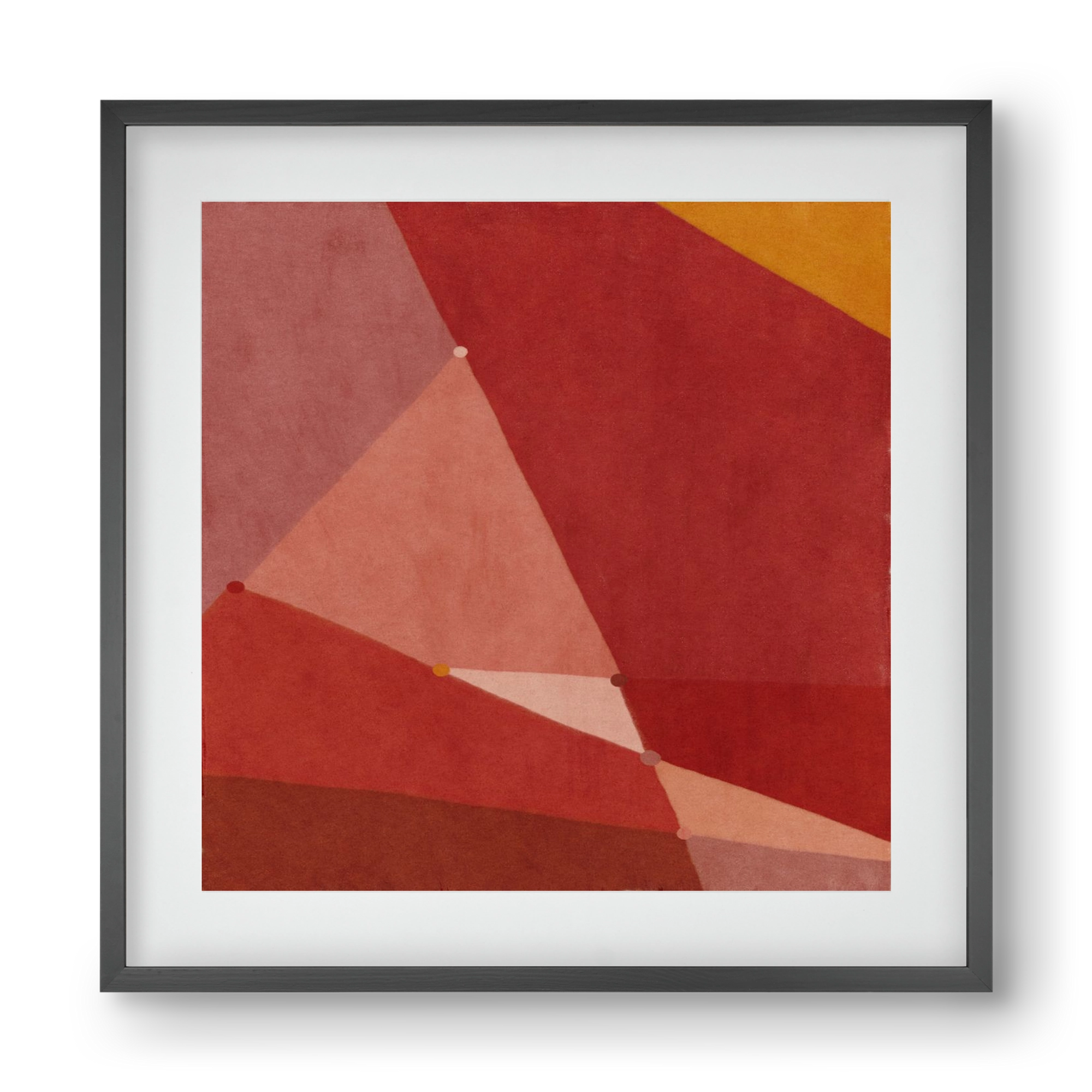 Abstract Intersections Q01, 40x40 cm (30x30 cm), Fekete keret, paszpartuval