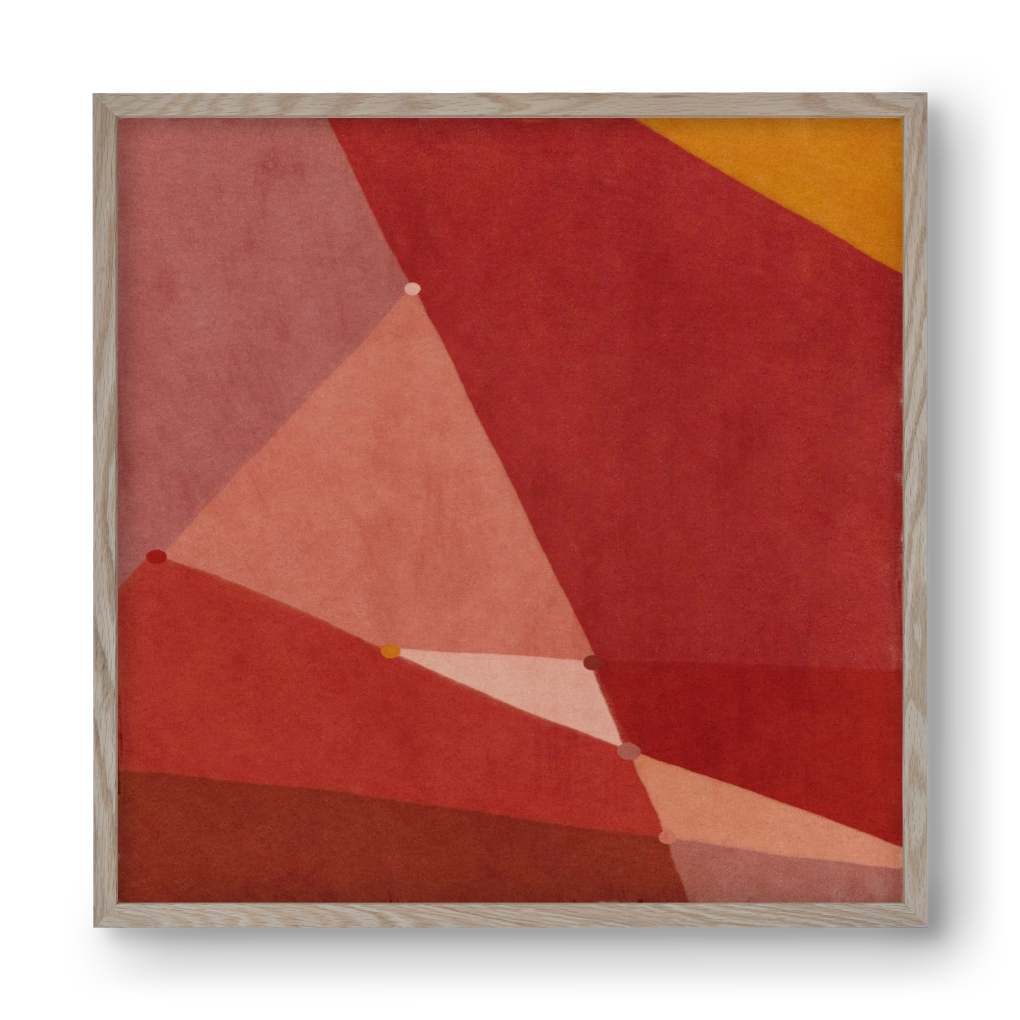 Abstract Intersections Q01, 40x40 cm (40x40 cm), Tölgy keret