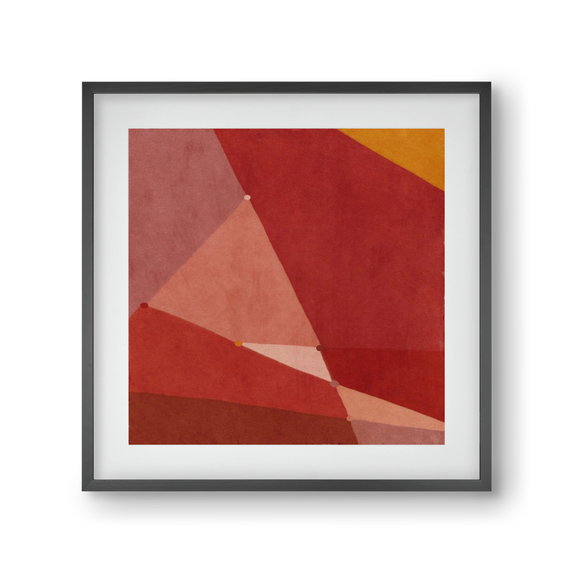 Abstract Intersections Q01, 30x30 cm (20x20 cm), Fekete keret, paszpartuval