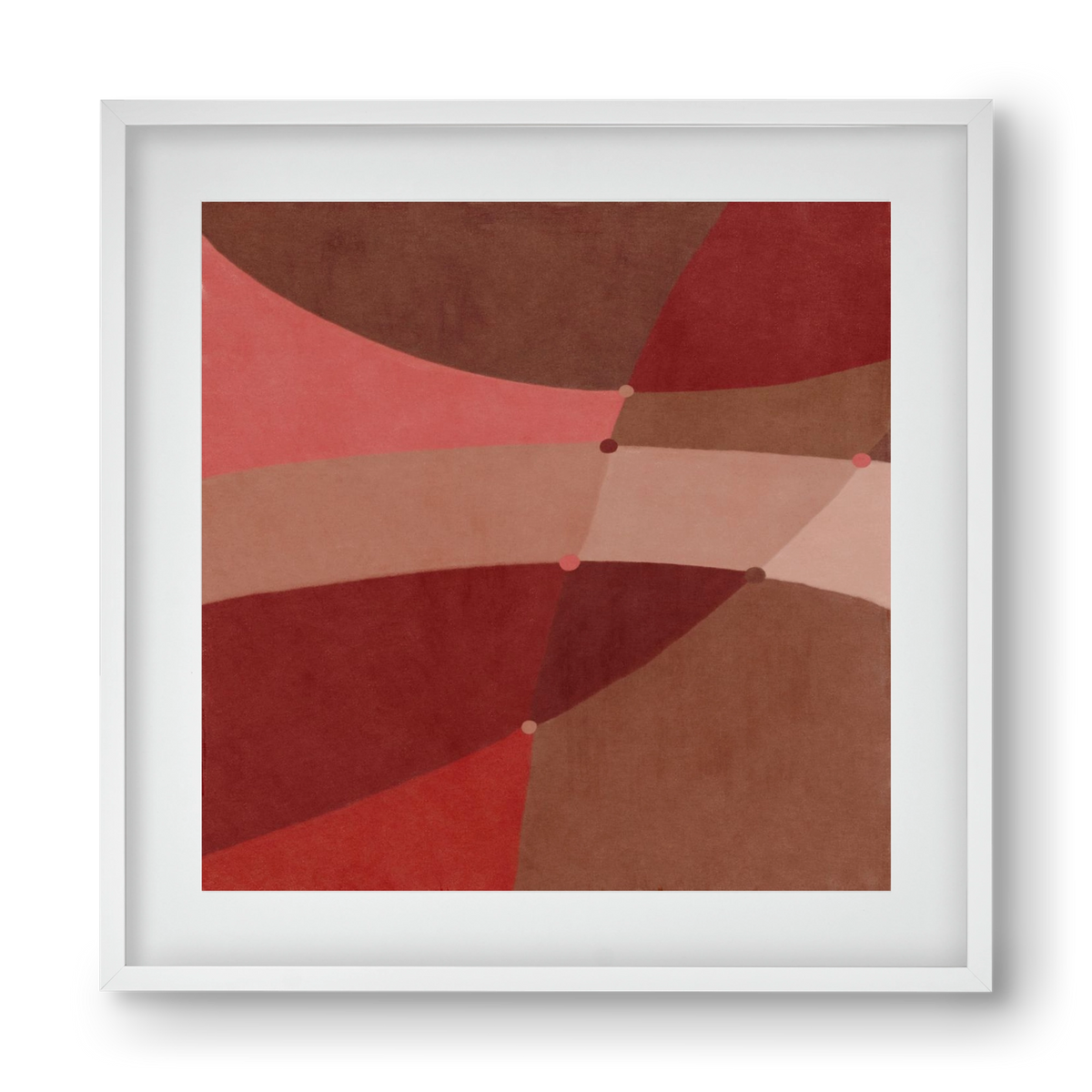 Abstract Intersections Q02, 40x40 cm (30x30 cm), Fehér keret, paszpartuval