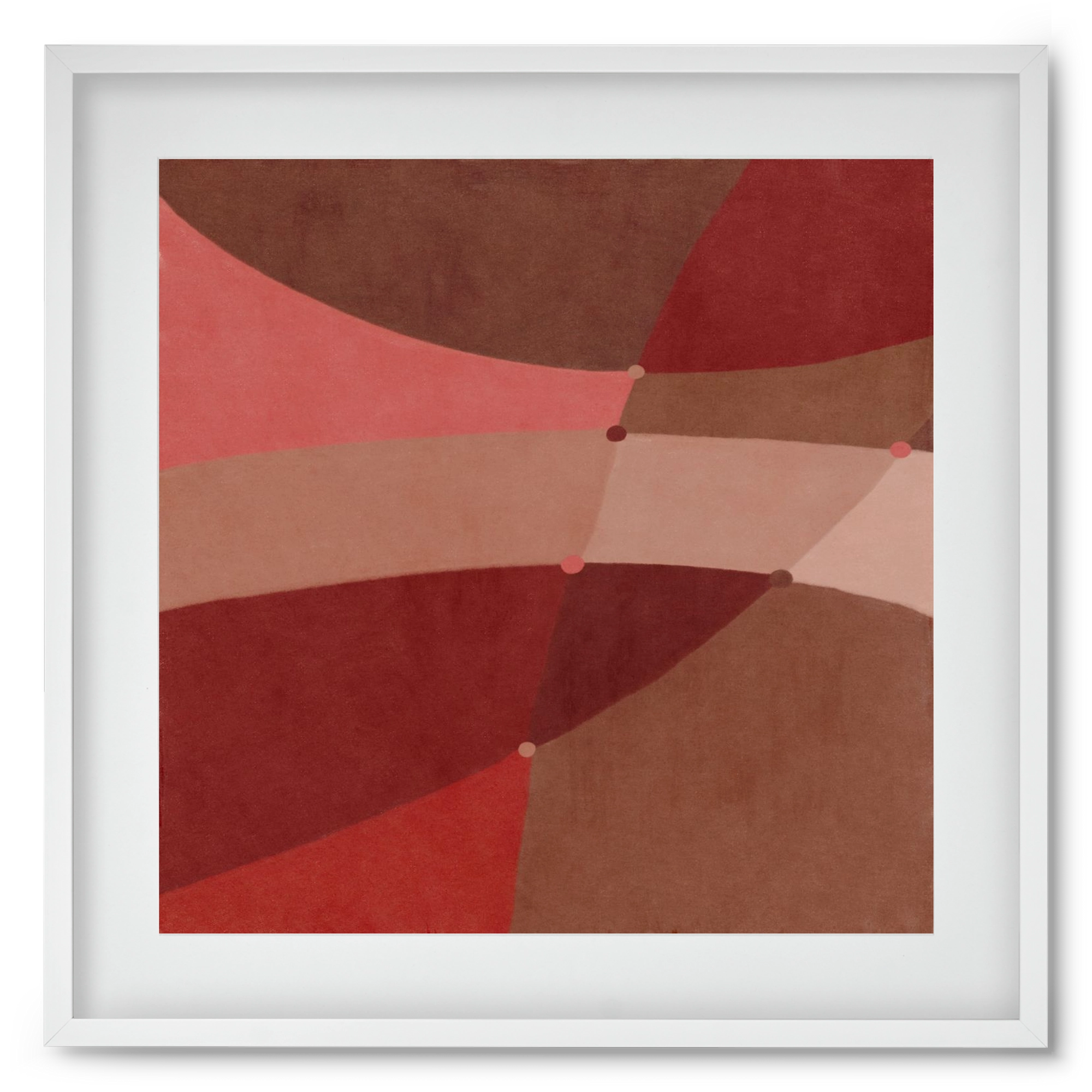 Abstract Intersections Q02, 50x50 cm (40x40 cm), Fehér keret, paszpartuval