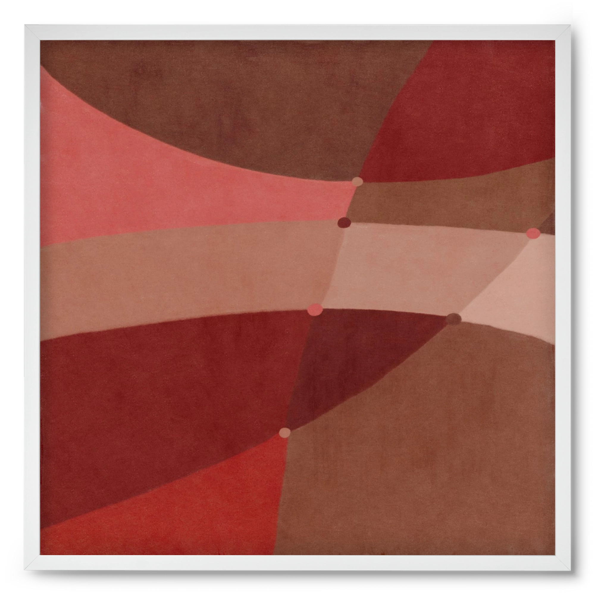 Abstract Intersections Q02, 50x50 cm (50x50 cm), Fehér keret