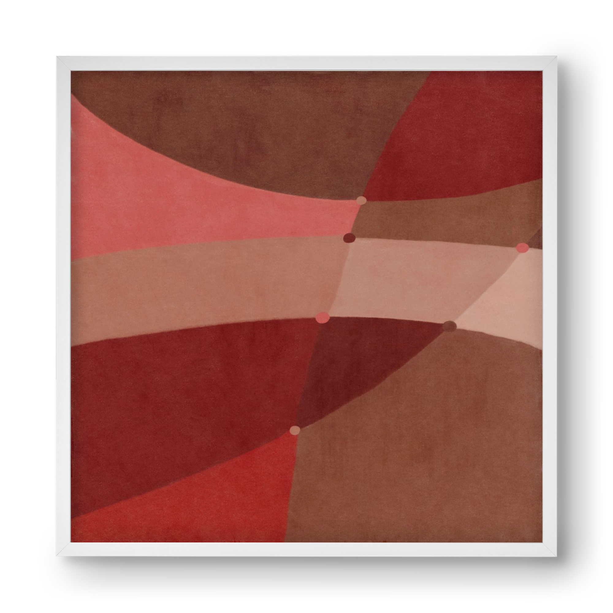 Abstract Intersections Q02, 40x40 cm (40x40 cm), Fehér keret