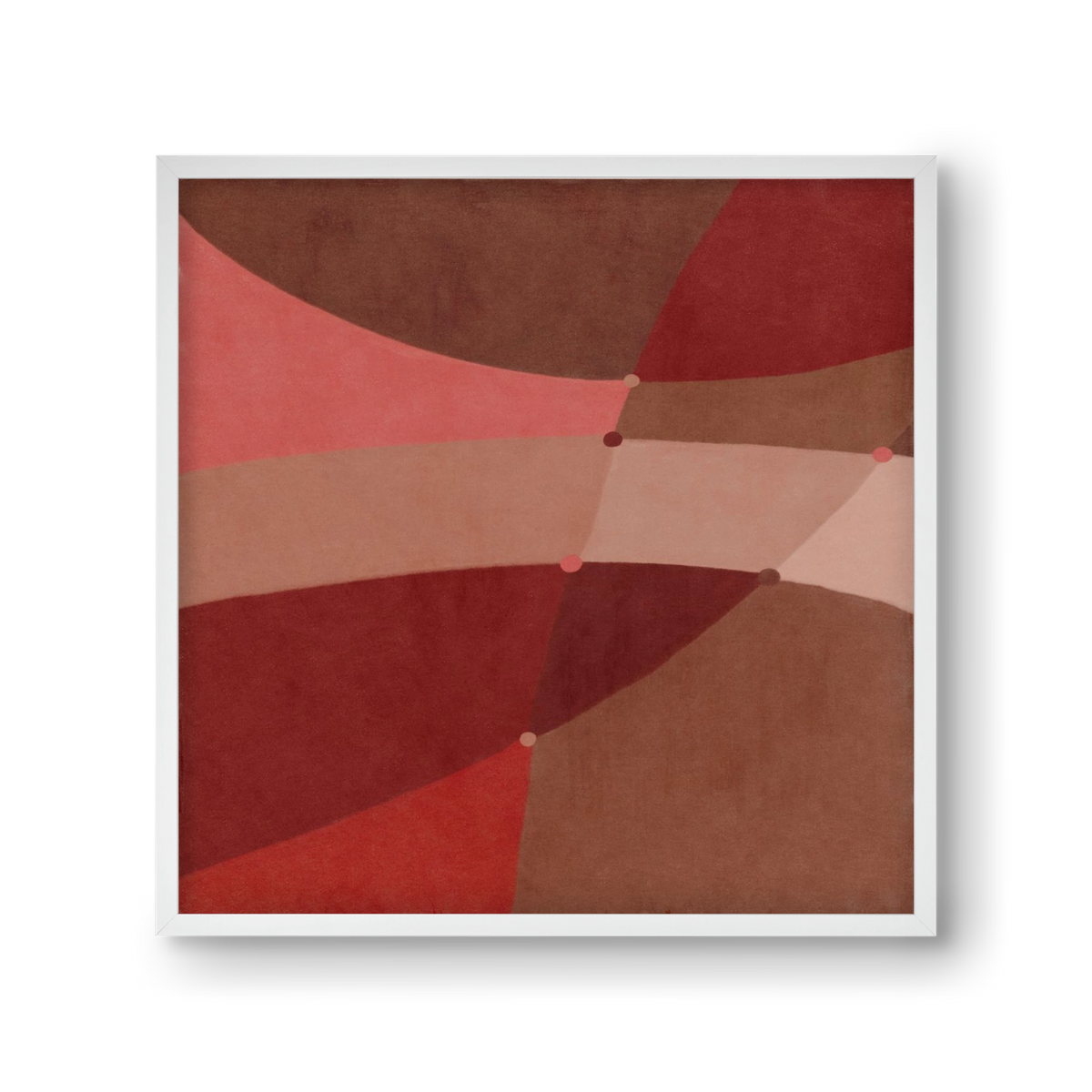Abstract Intersections Q02, 30x30 cm (30x30 cm), Fehér keret