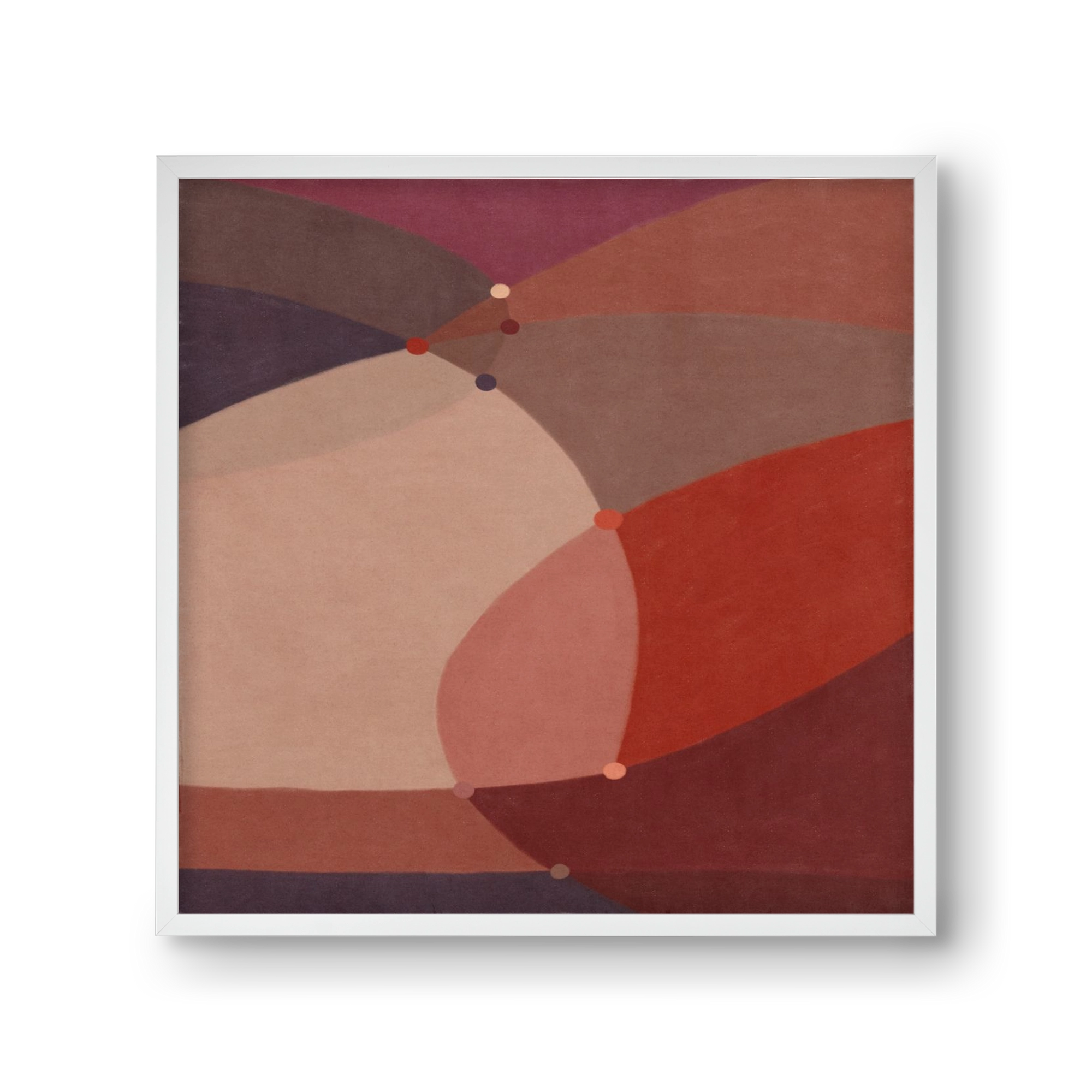 Abstract Intersections Q03, 30x30 cm (30x30 cm), Fehér keret