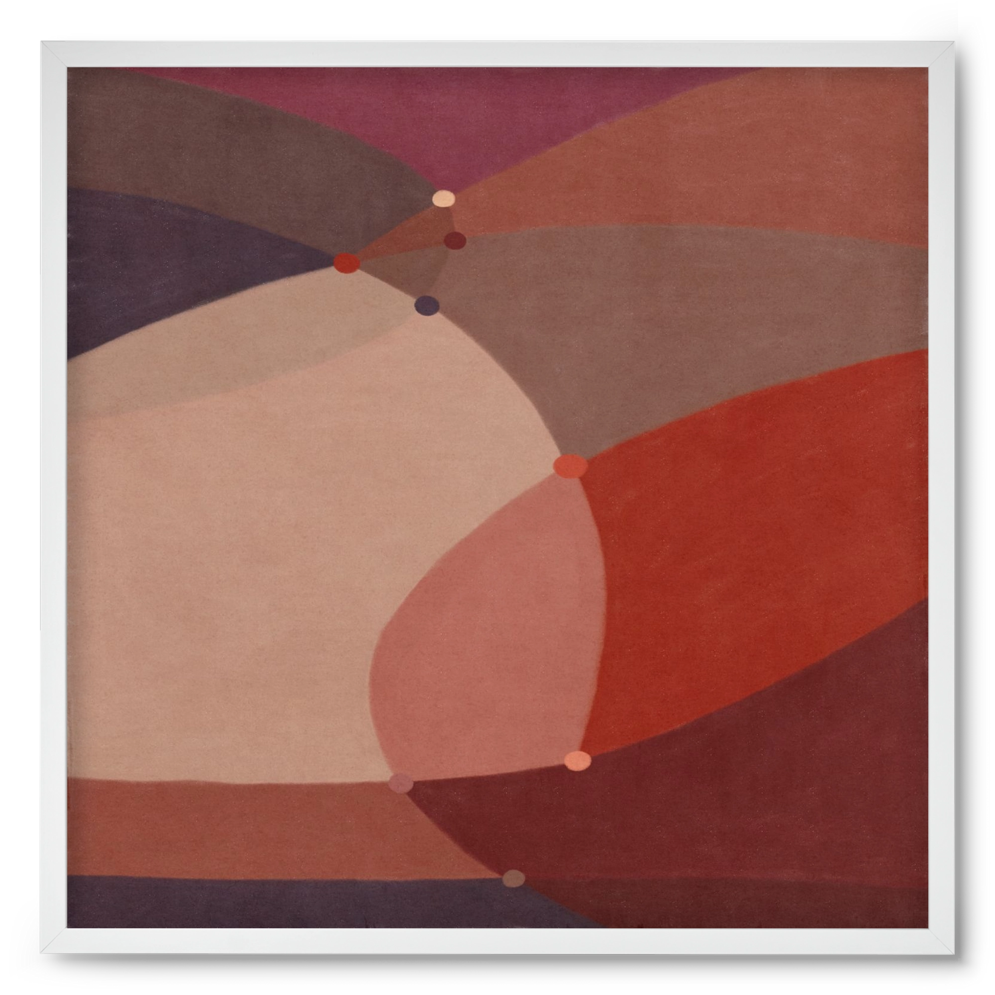 Abstract Intersections Q03, 50x50 cm (50x50 cm), Fehér keret