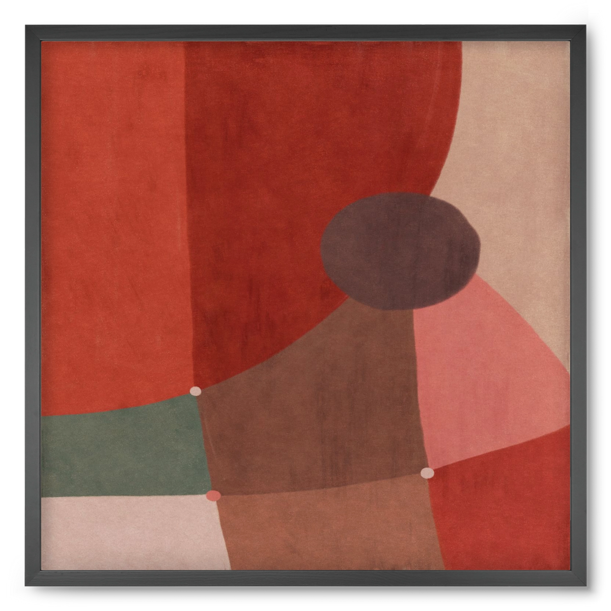 Abstract Intersections Q04, 50x50 cm (50x50 cm), Fekete keret