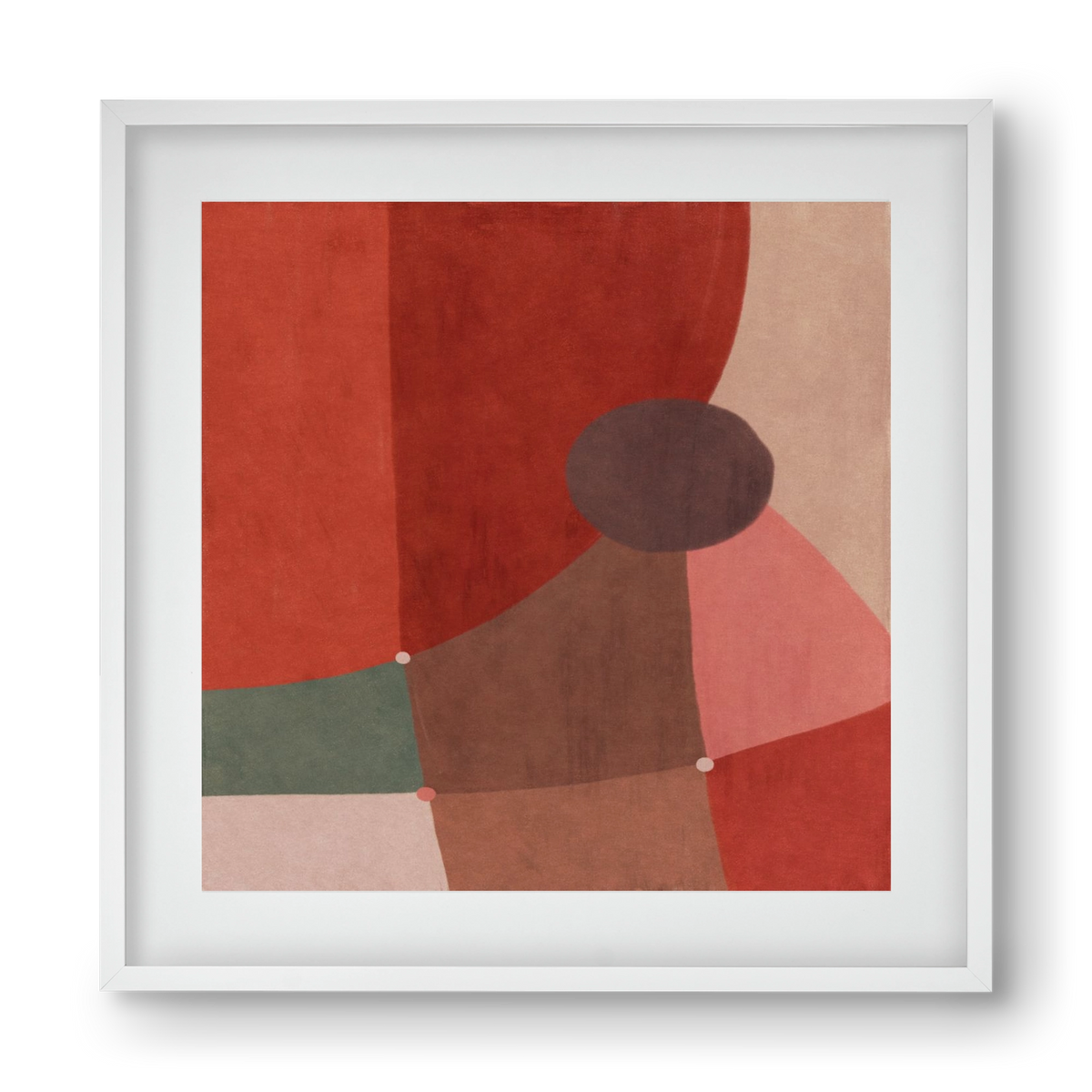 Abstract Intersections Q04, 40x40 cm (30x30 cm), Fehér keret, paszpartuval