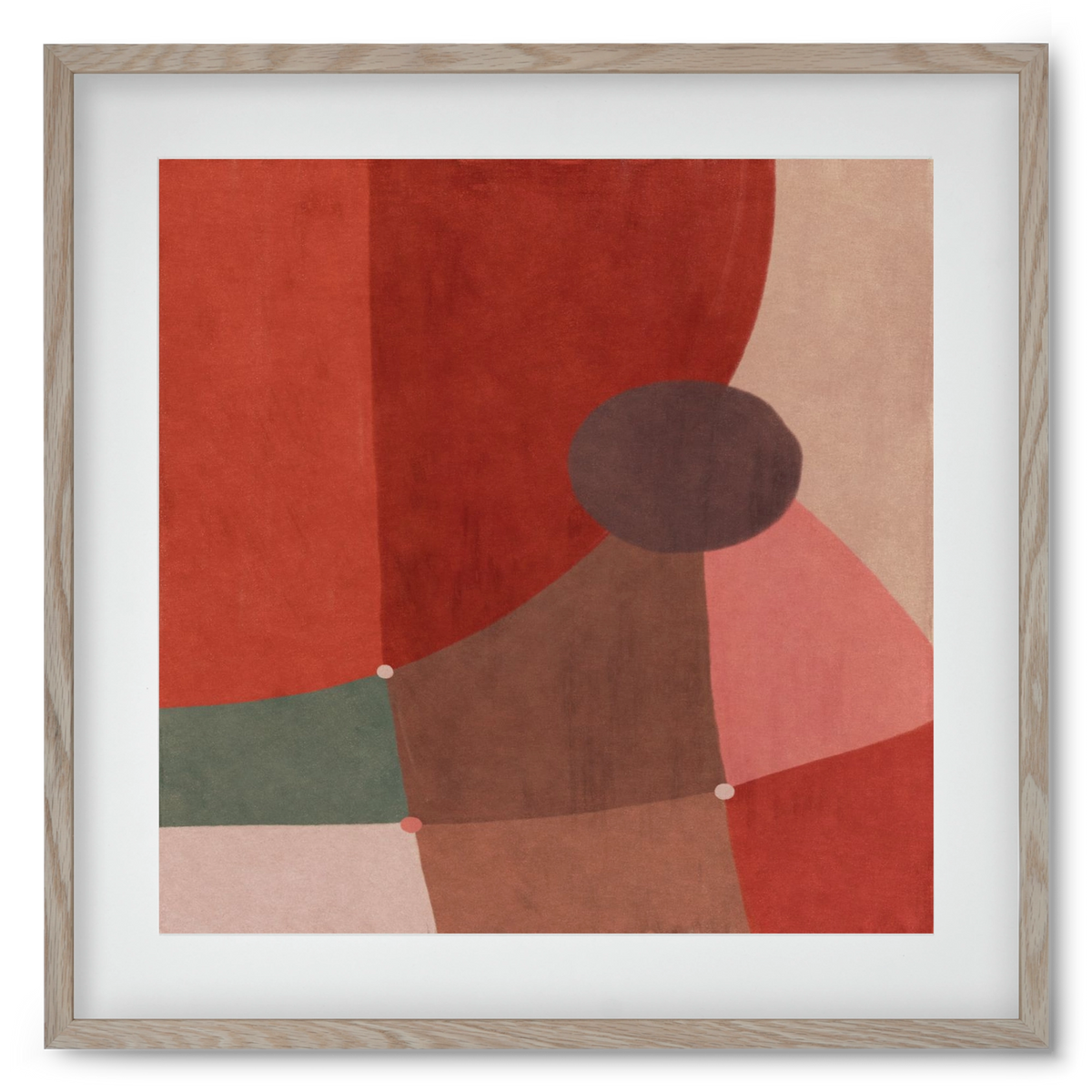 Abstract Intersections Q04, 50x50 cm (40x40 cm), Tölgy keret, paszpartuval