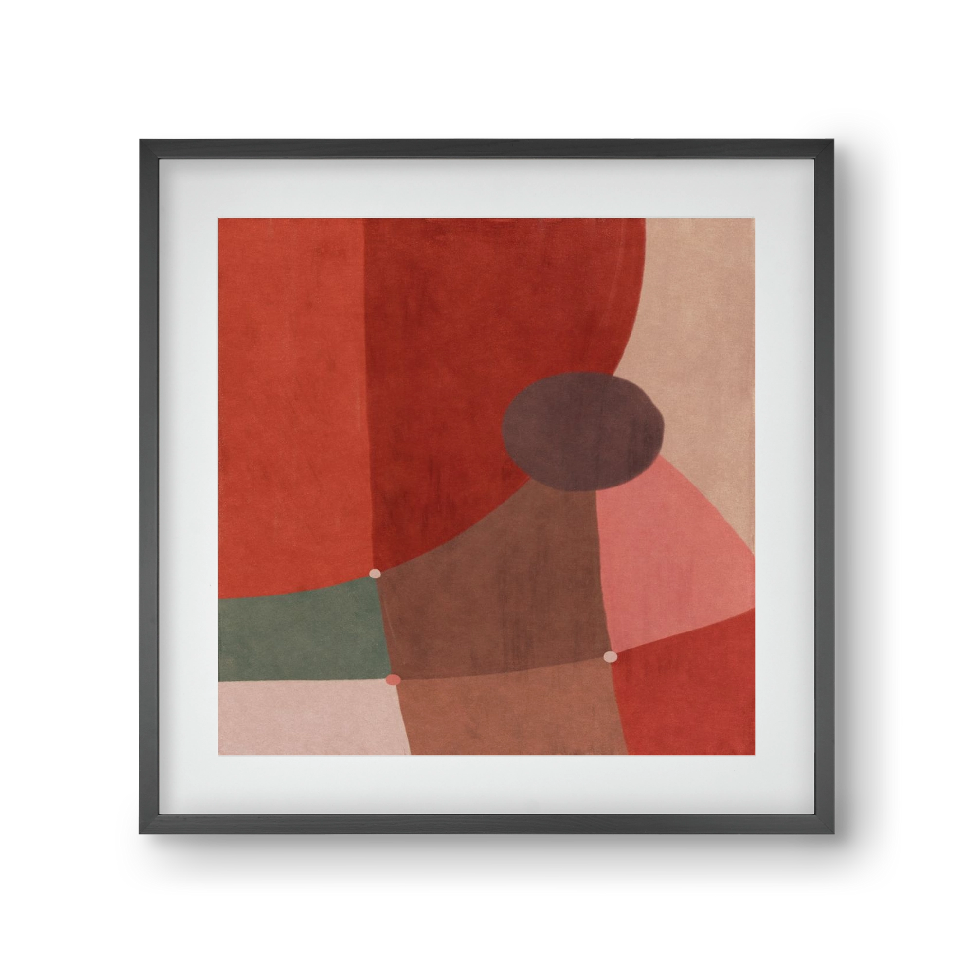 Abstract Intersections Q04, 30x30 cm (20x20 cm), Fekete keret, paszpartuval